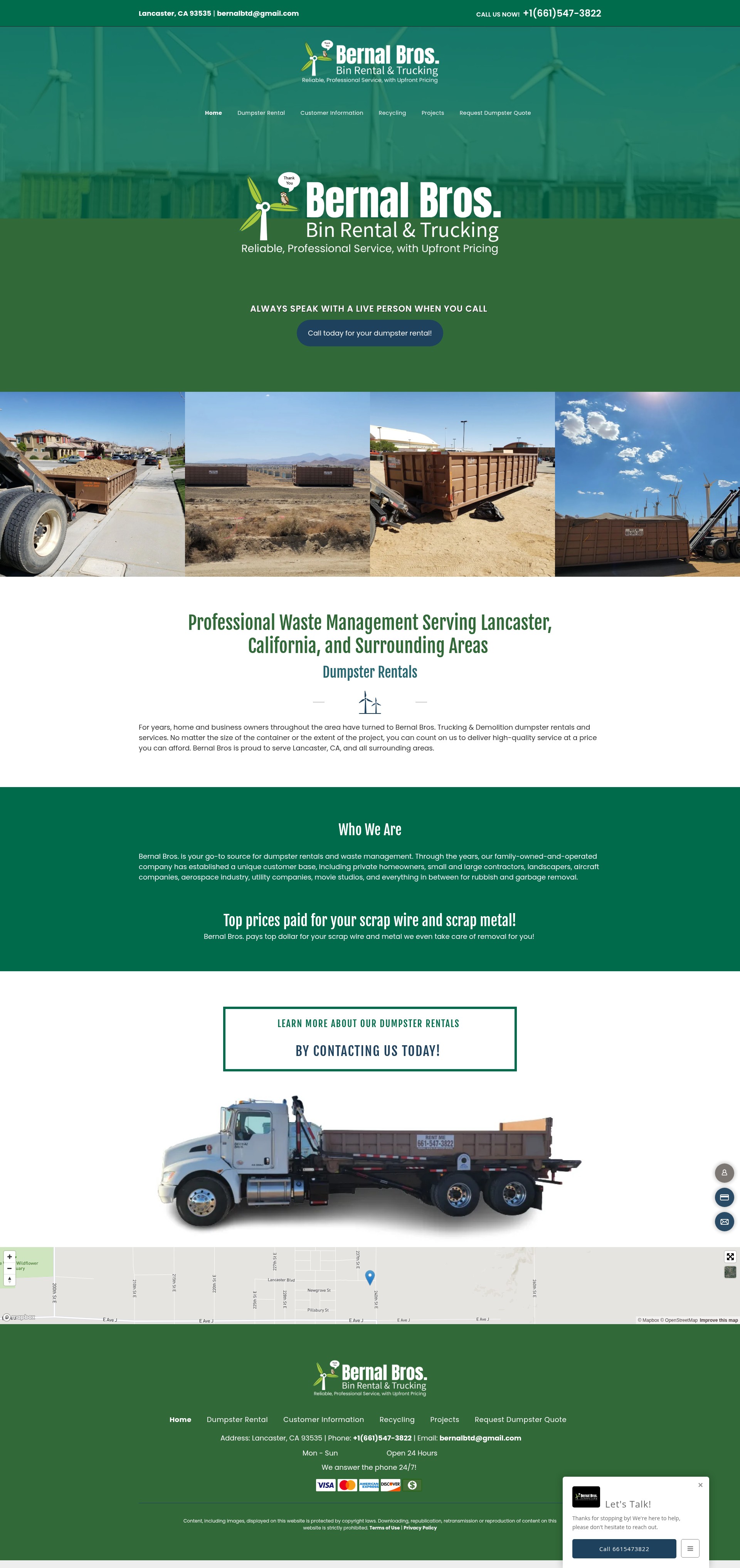 Screenshot of www.bernalbrosca.com