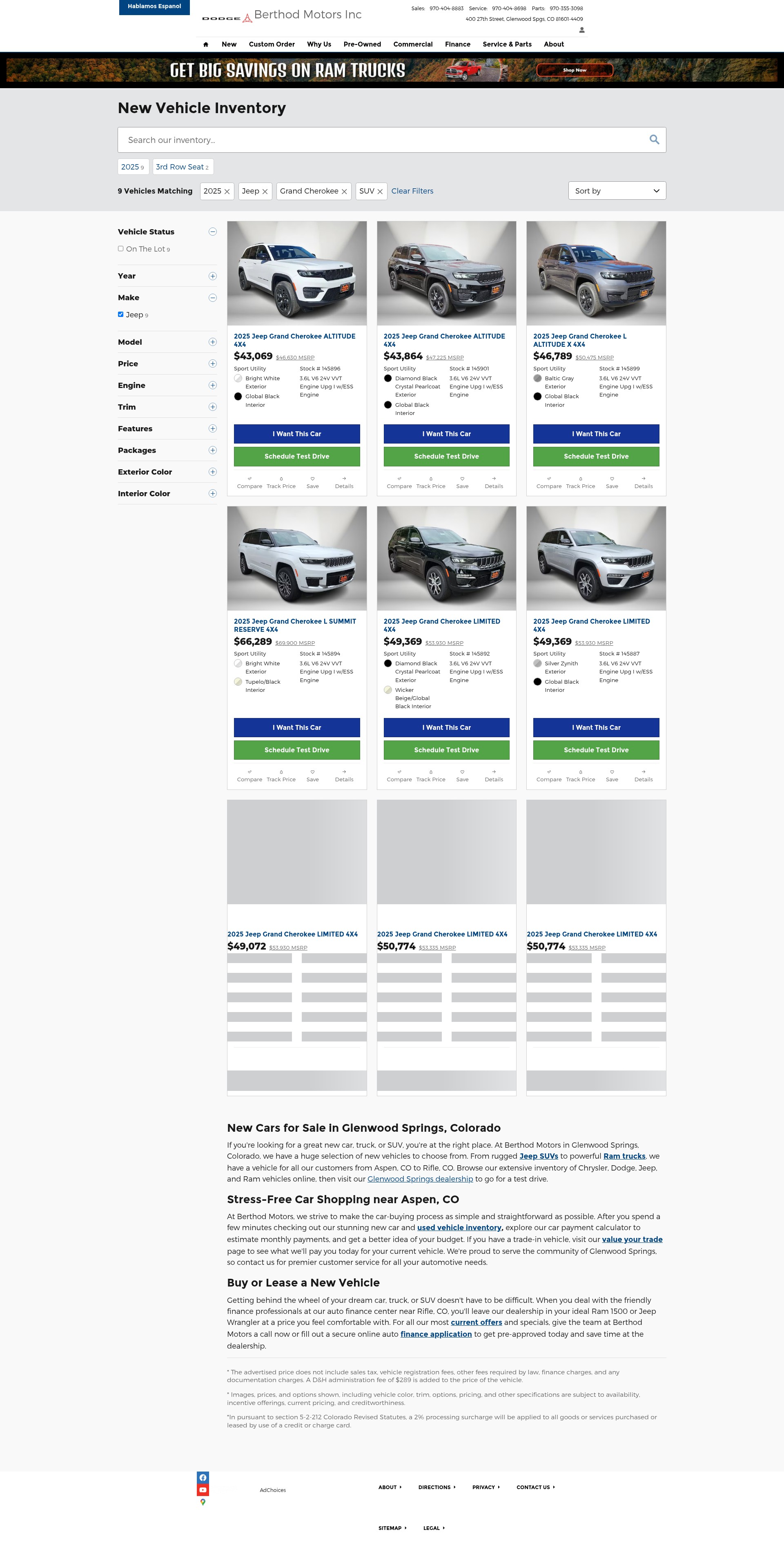 Screenshot of www.berthodmotors.net