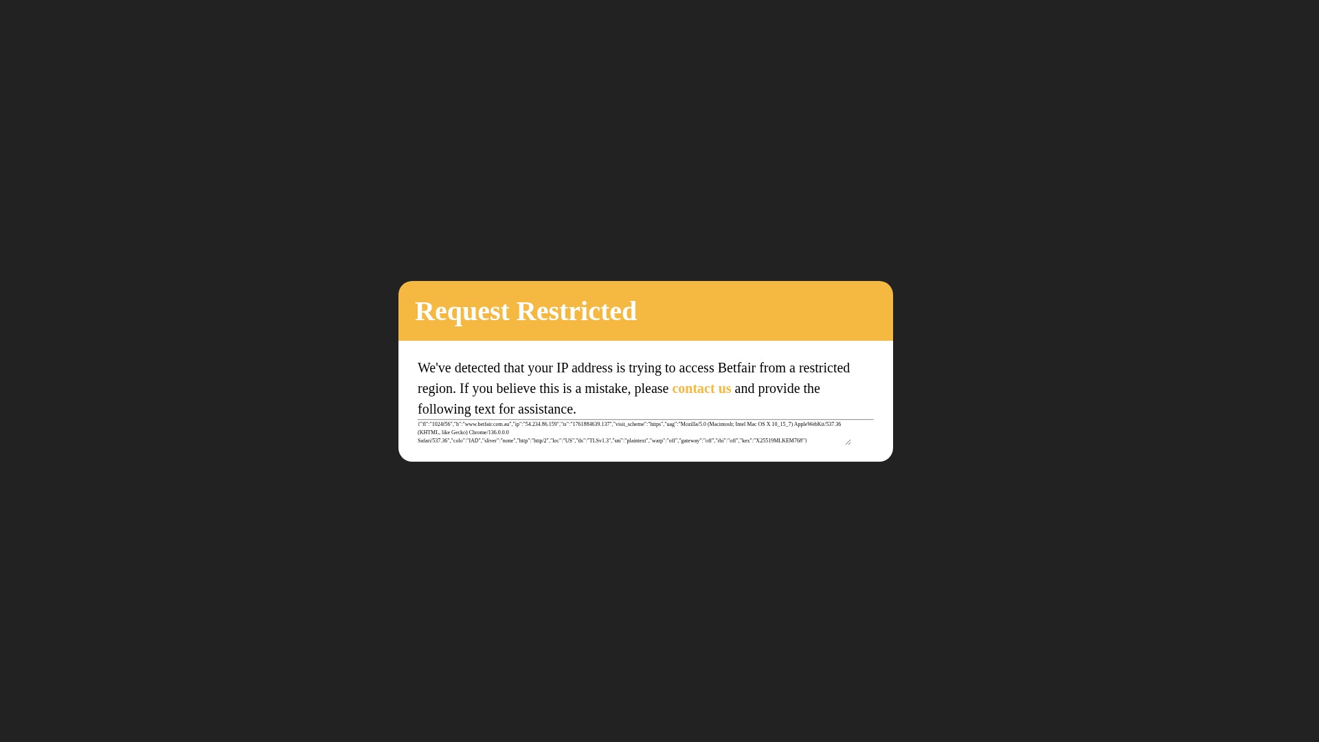 Screenshot of www.betfair.com.au