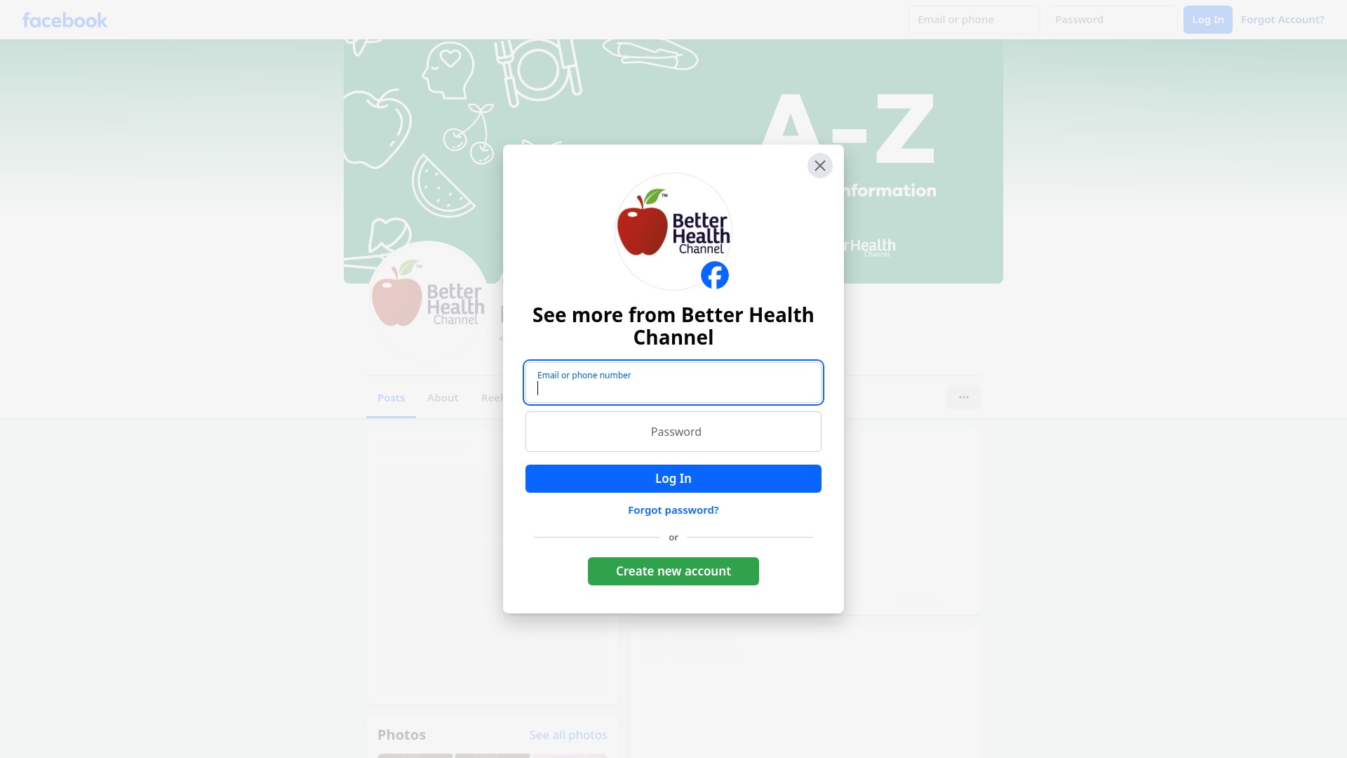 Screenshot of www.betterhealth.vic.gov.au