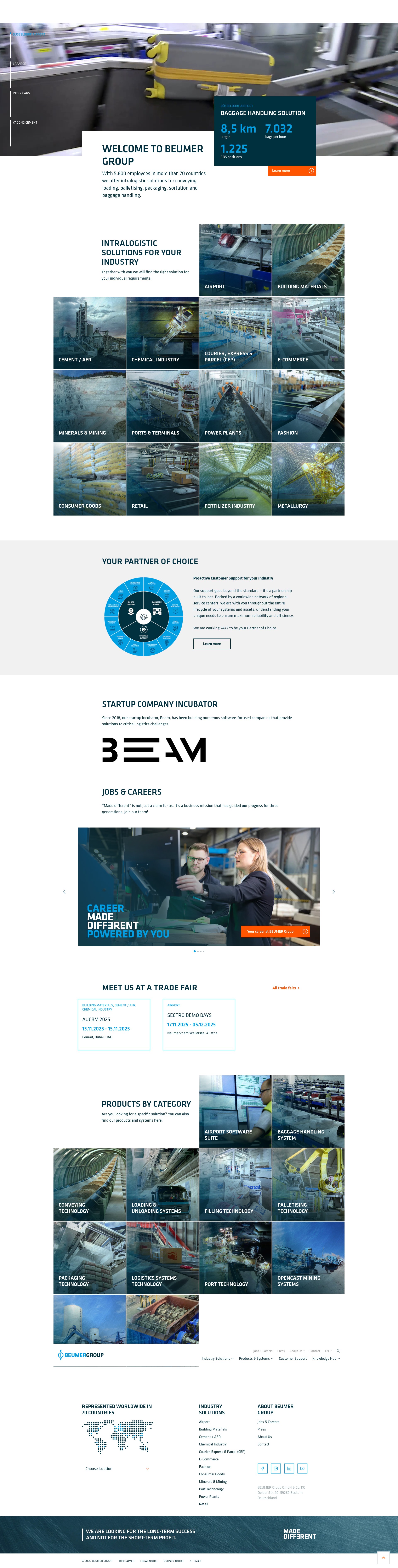 Screenshot of www.beumergroup.com