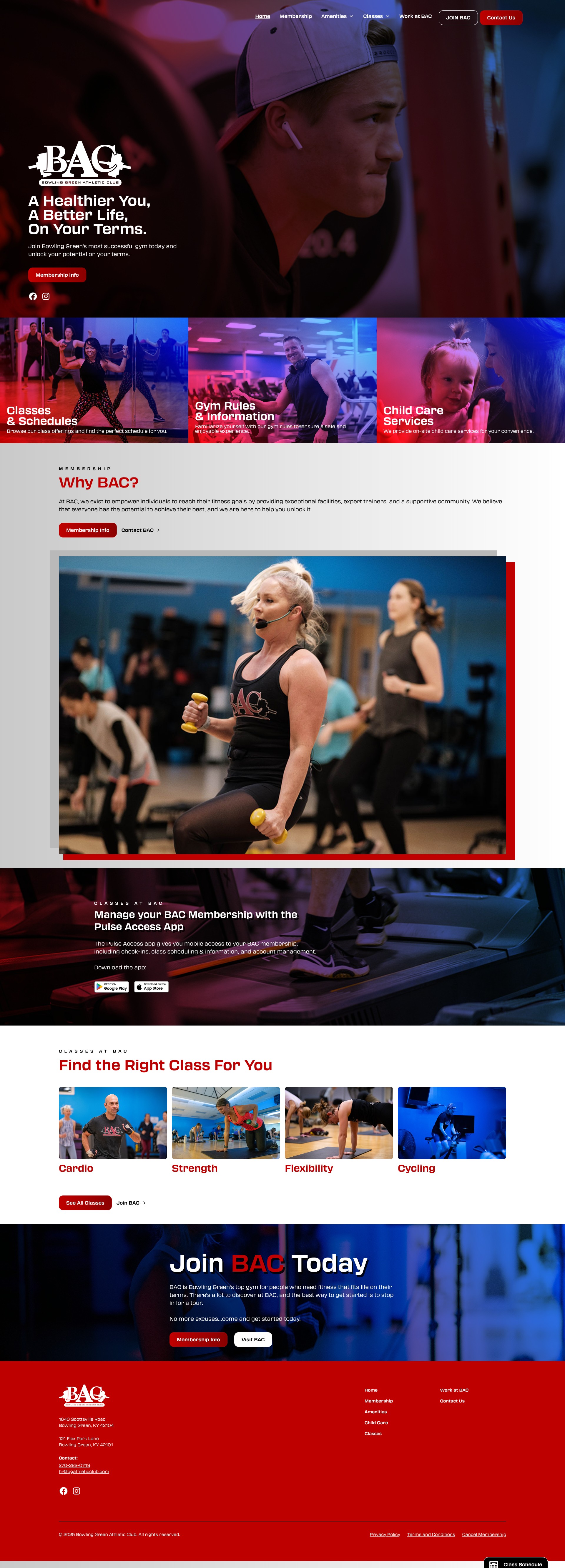 Screenshot of www.bgathleticclub.com