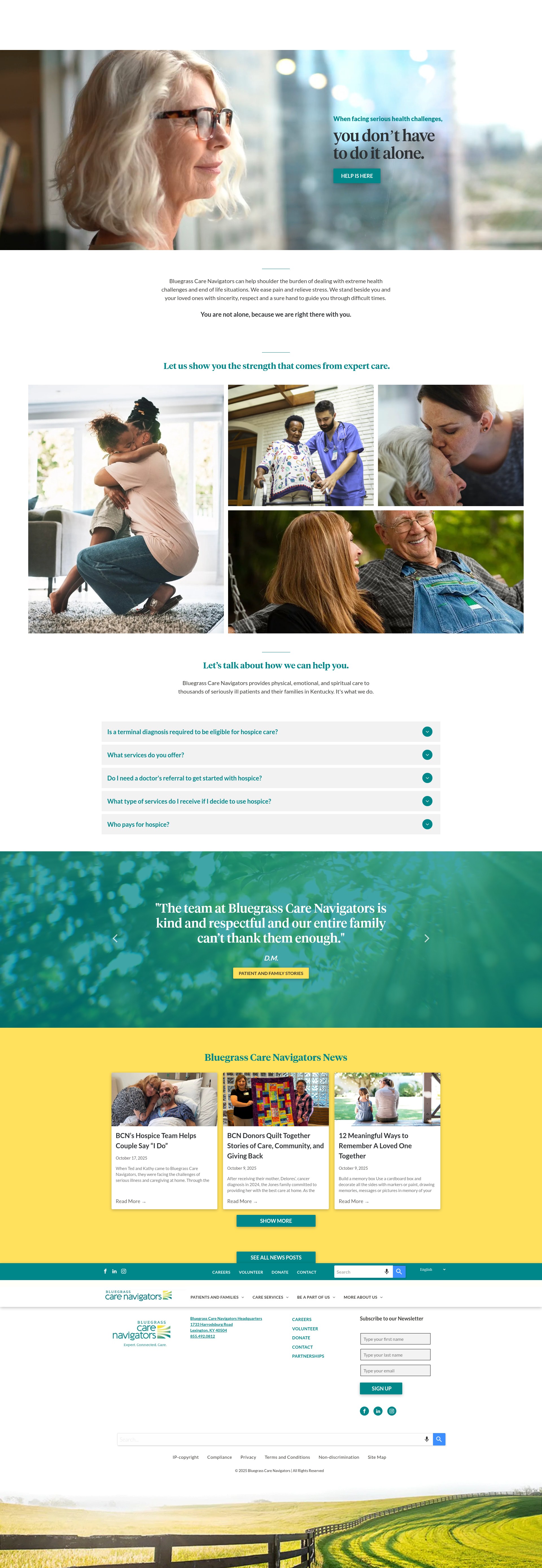 Screenshot of www.bgcarenav.org