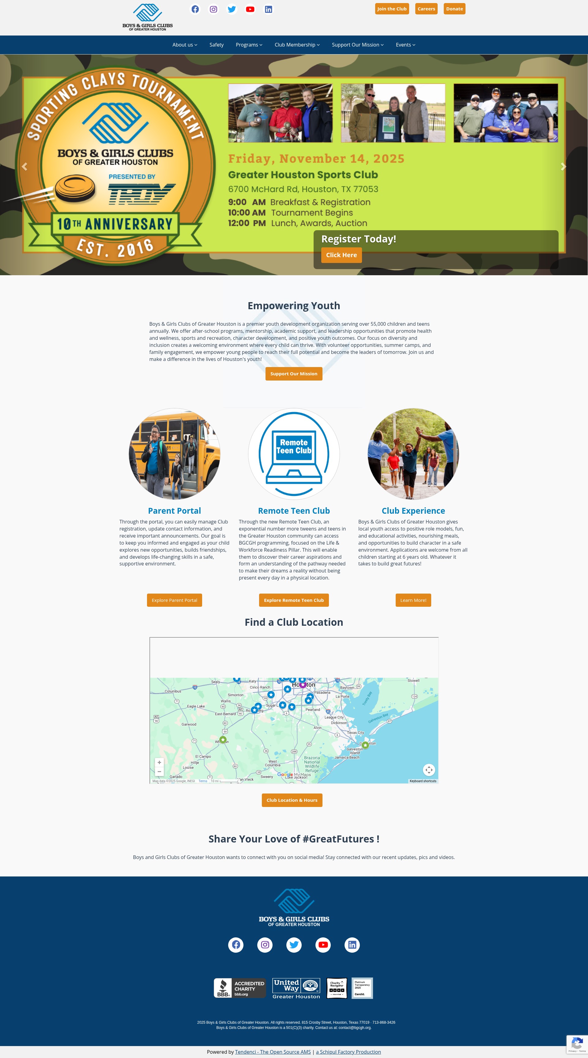 Screenshot of www.bgcgh.org