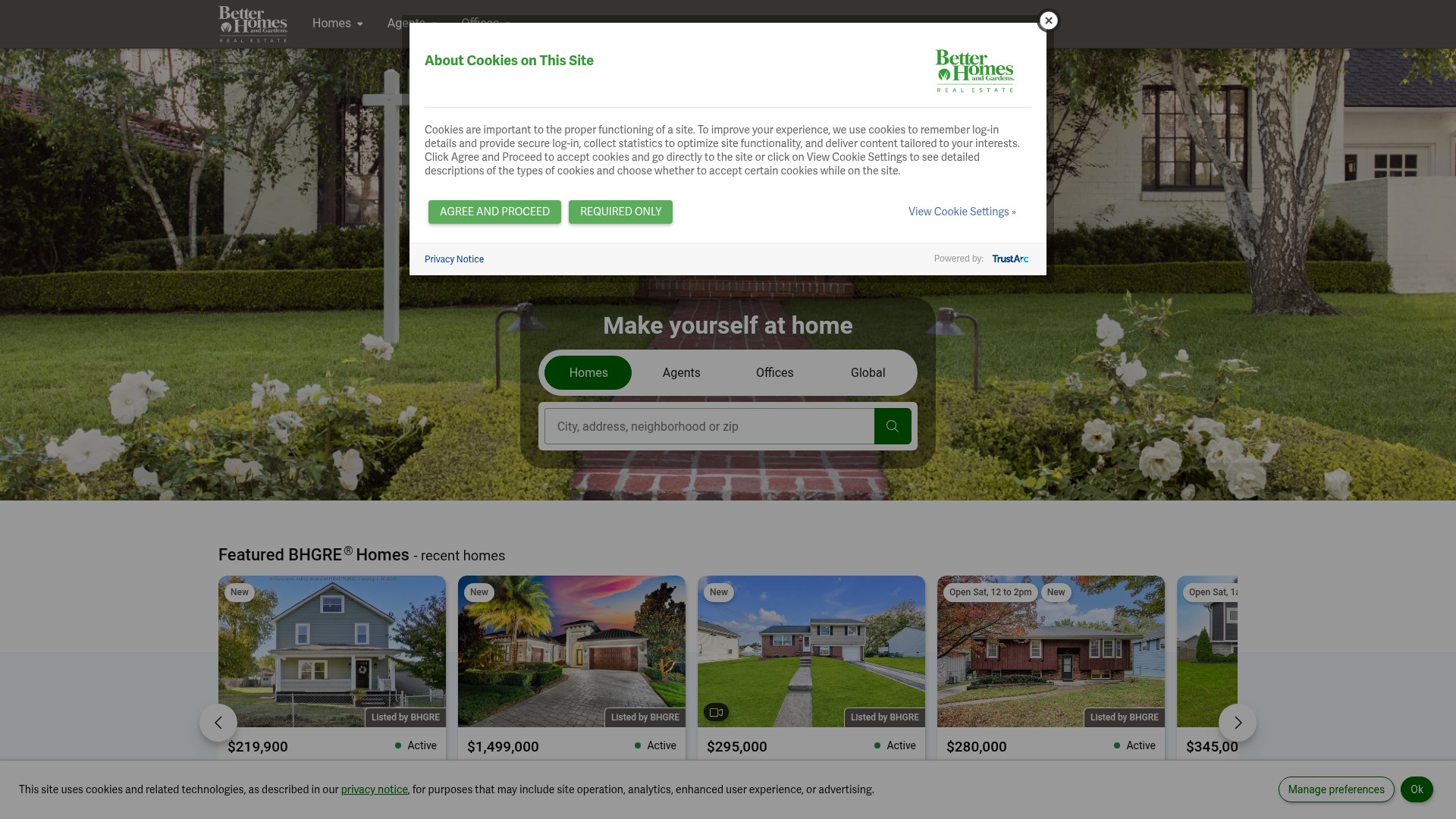 Screenshot of www.bhgre.com