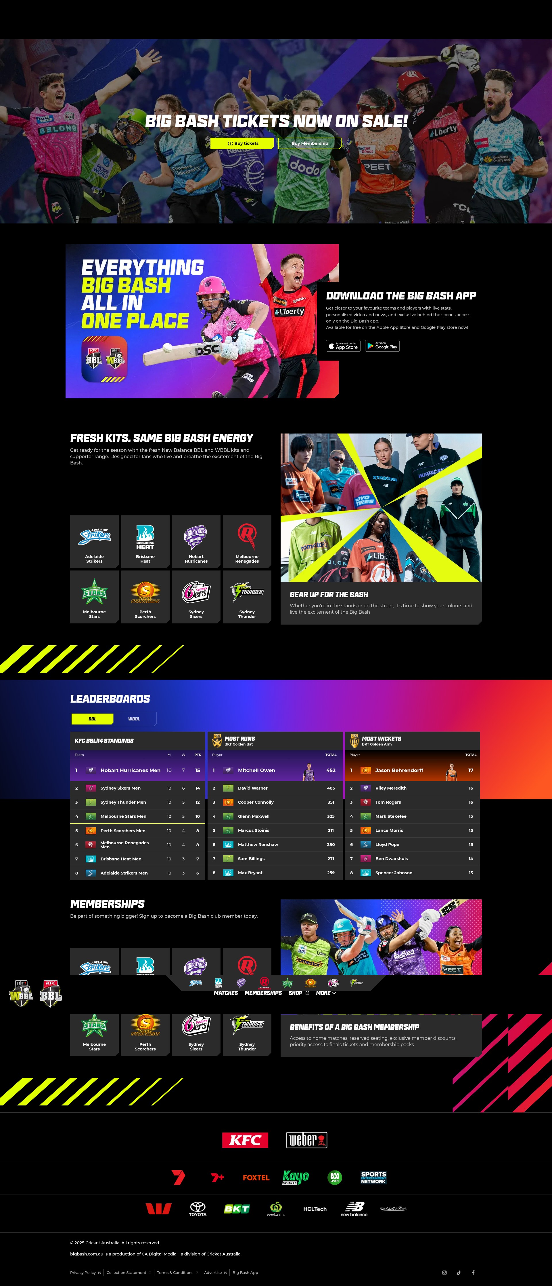 Screenshot of www.bigbash.com.au