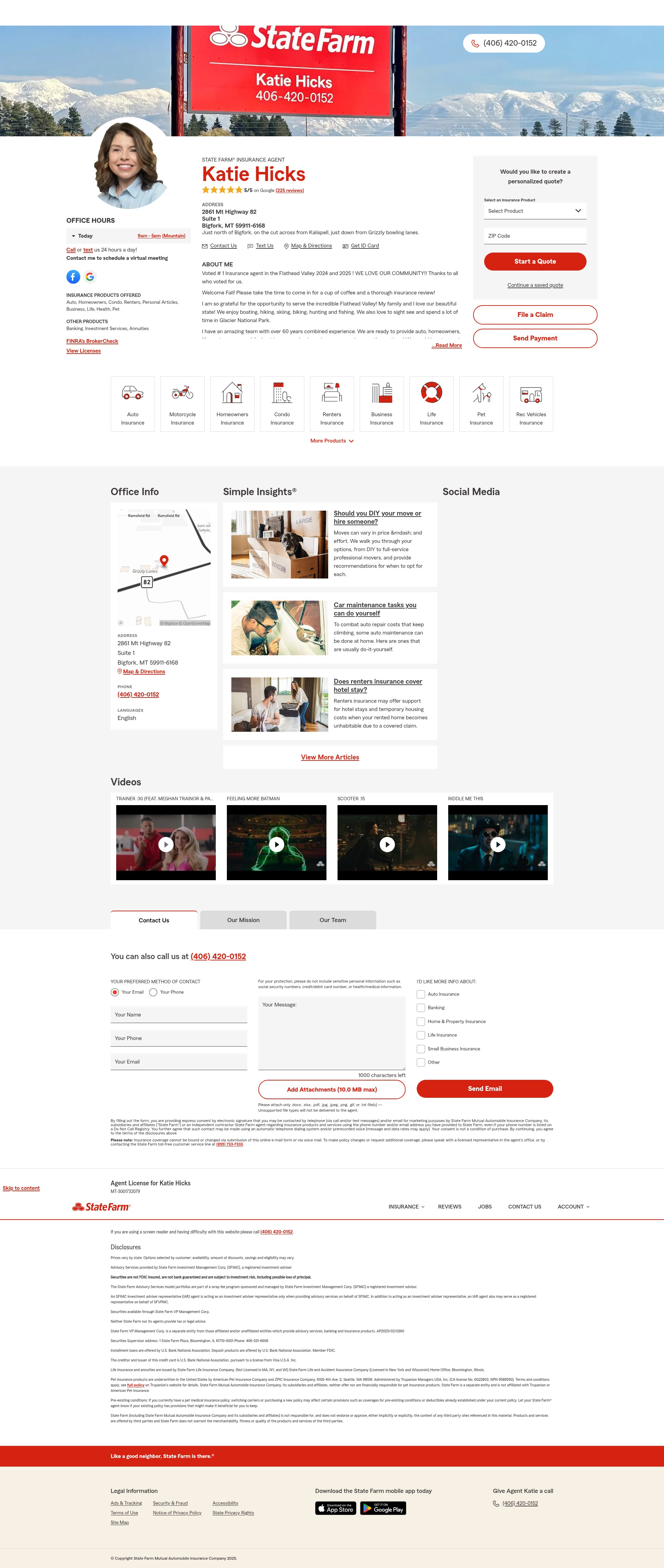 Screenshot of www.bigforkmtinsurance.com