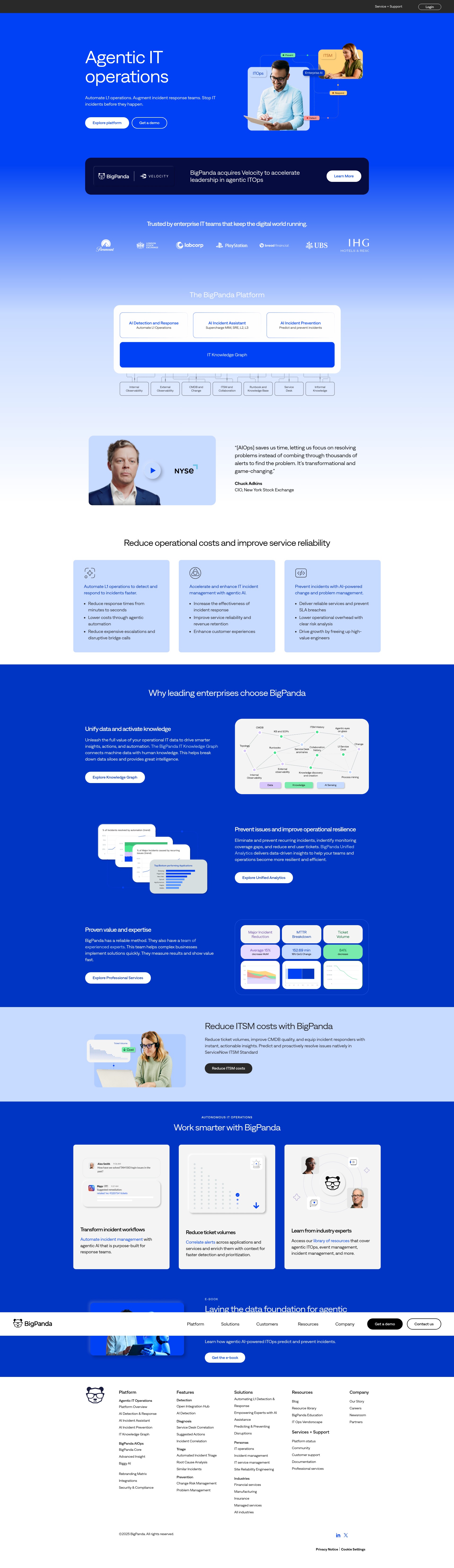 Screenshot of www.bigpanda.io