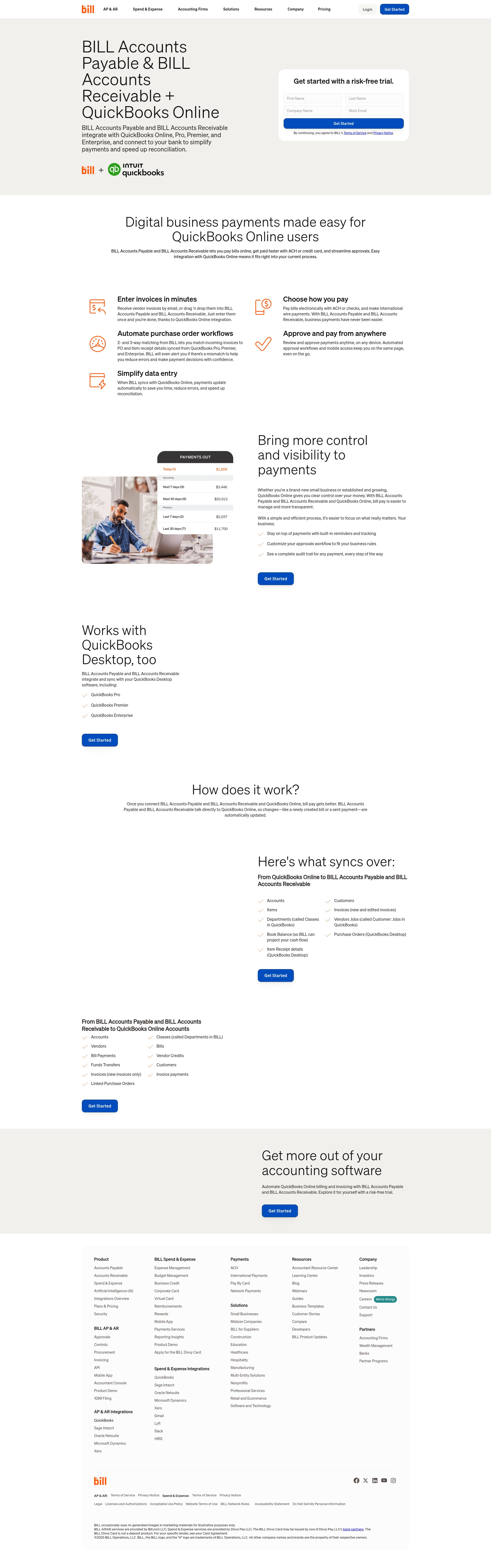Screenshot of www.bill.com