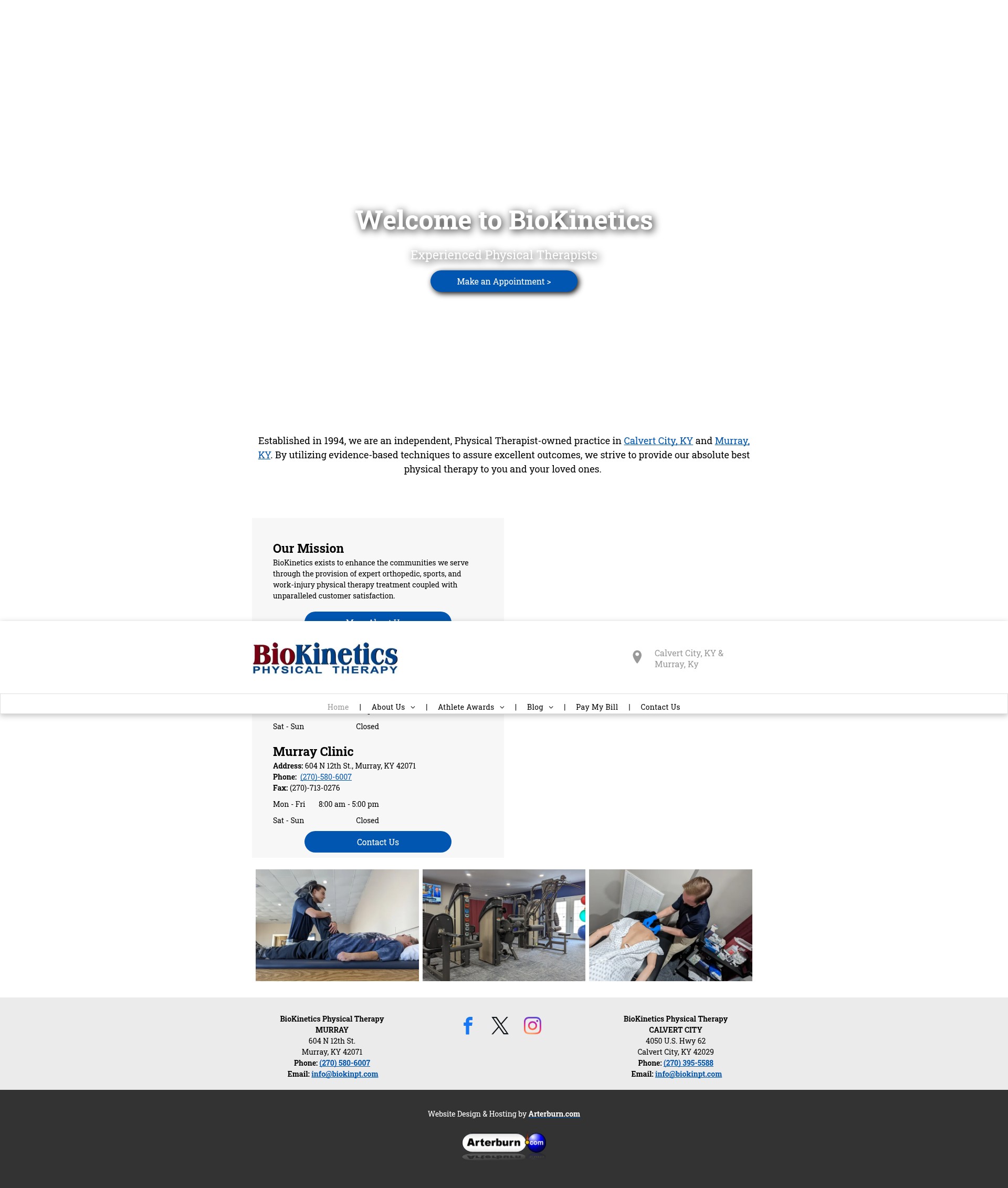 Screenshot of www.biokinpt.com