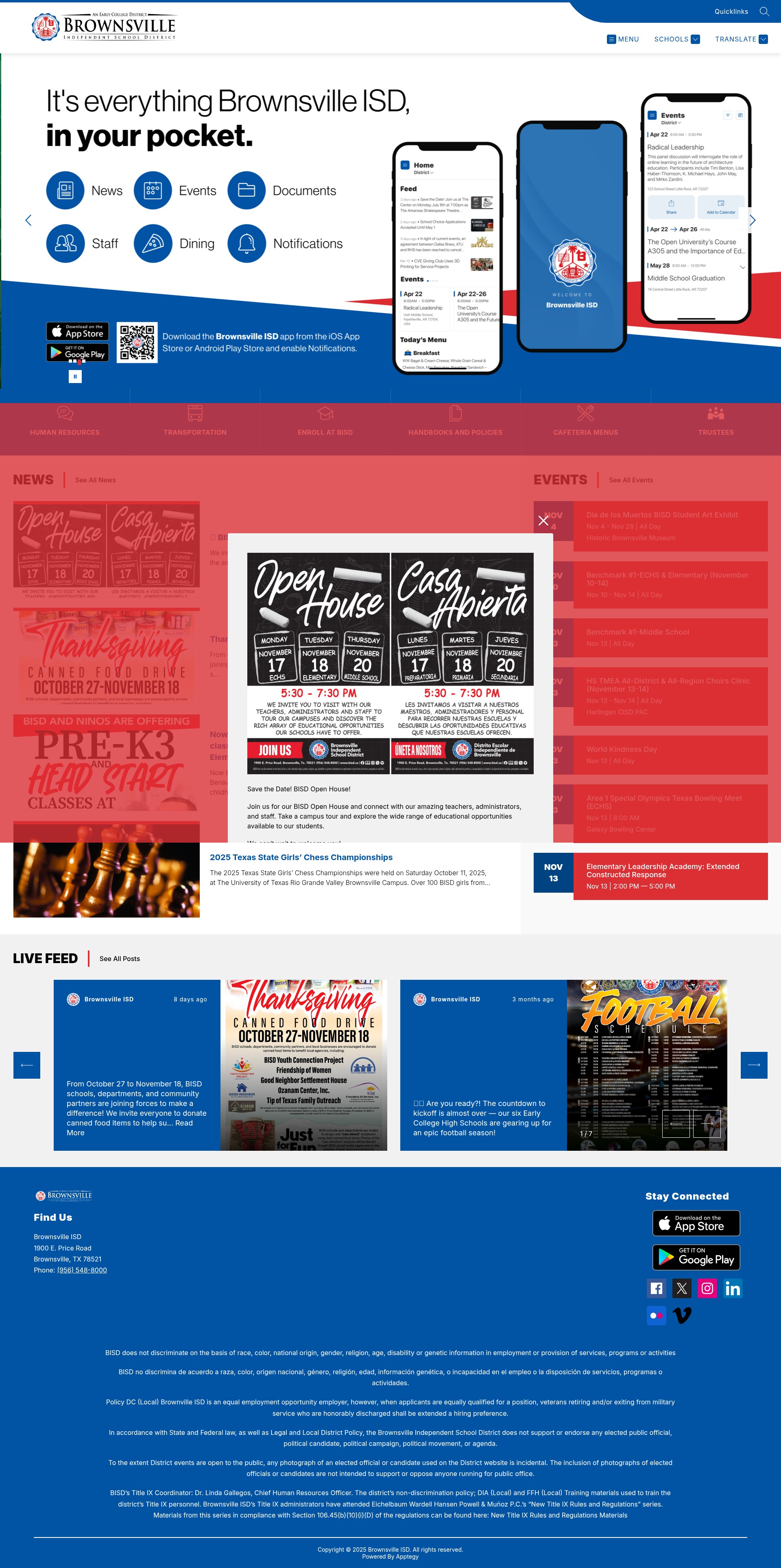 Screenshot of www.bisd.us