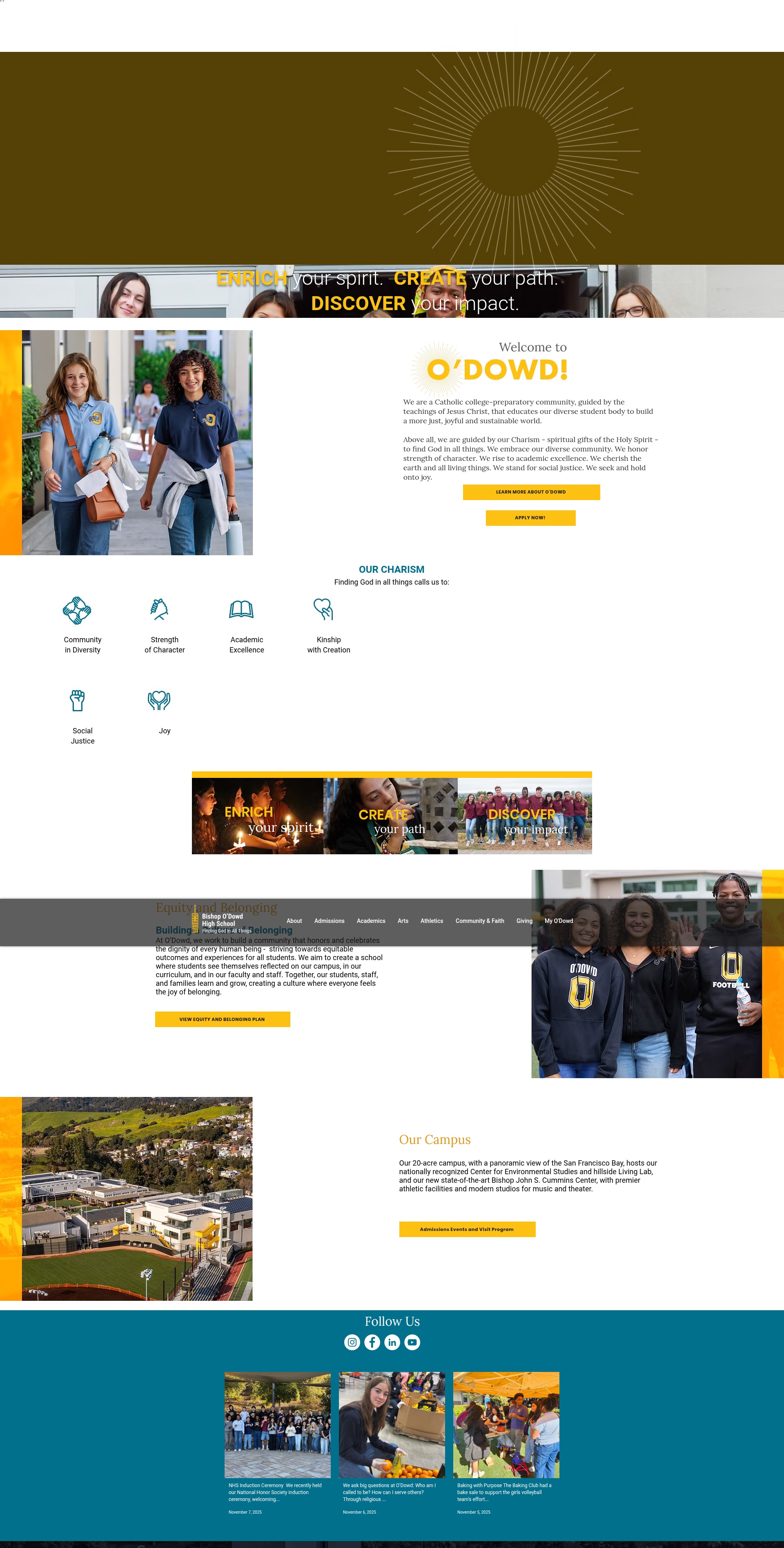 Screenshot of www.bishopodowd.org