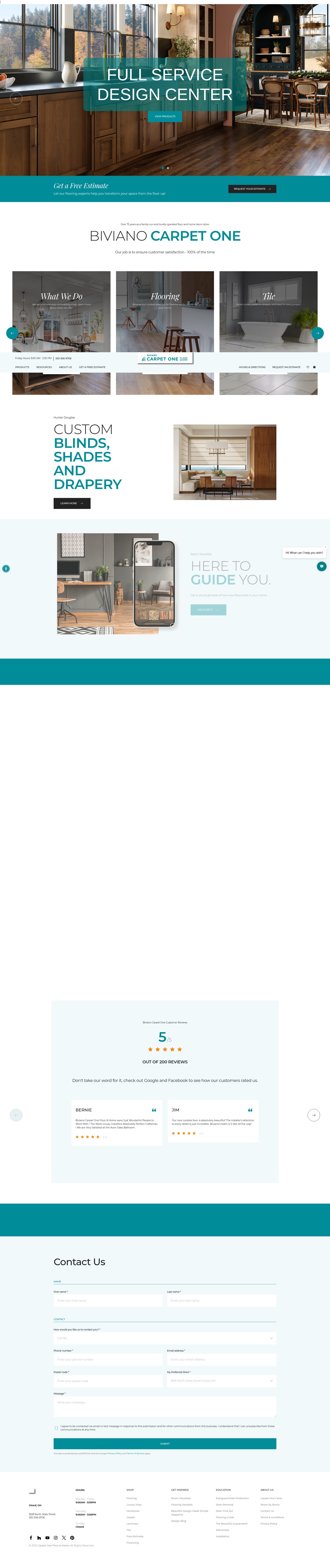 Screenshot of www.bivianocarpetone.com