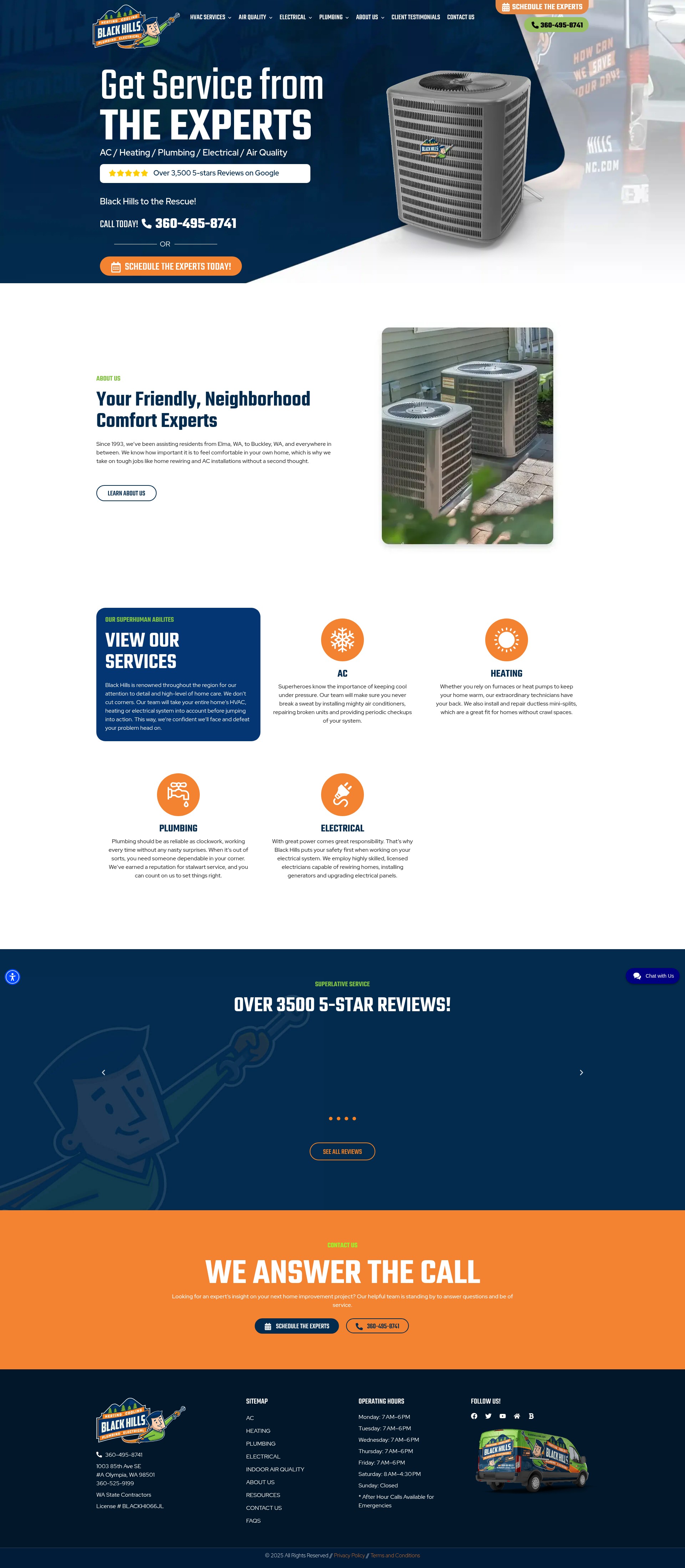 Screenshot of www.blackhillsinc.com