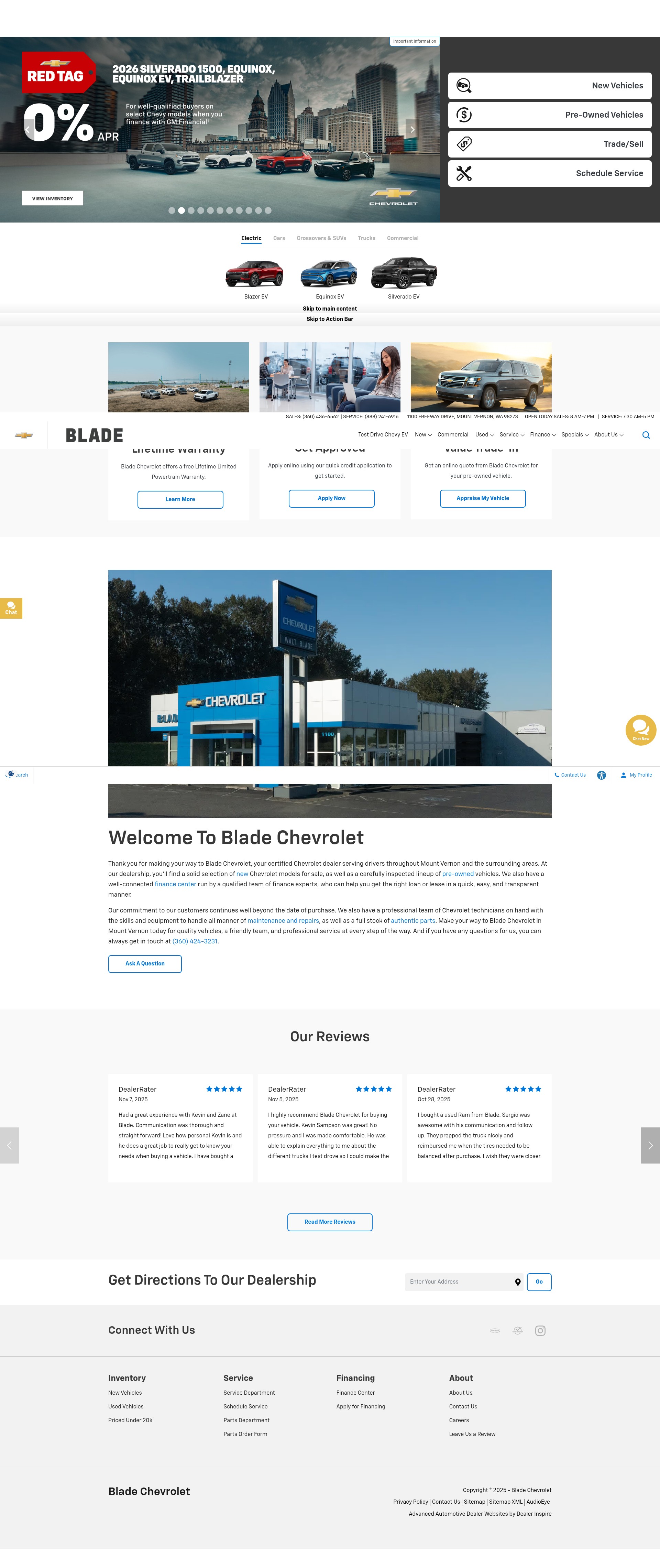Screenshot of www.bladechevy.com