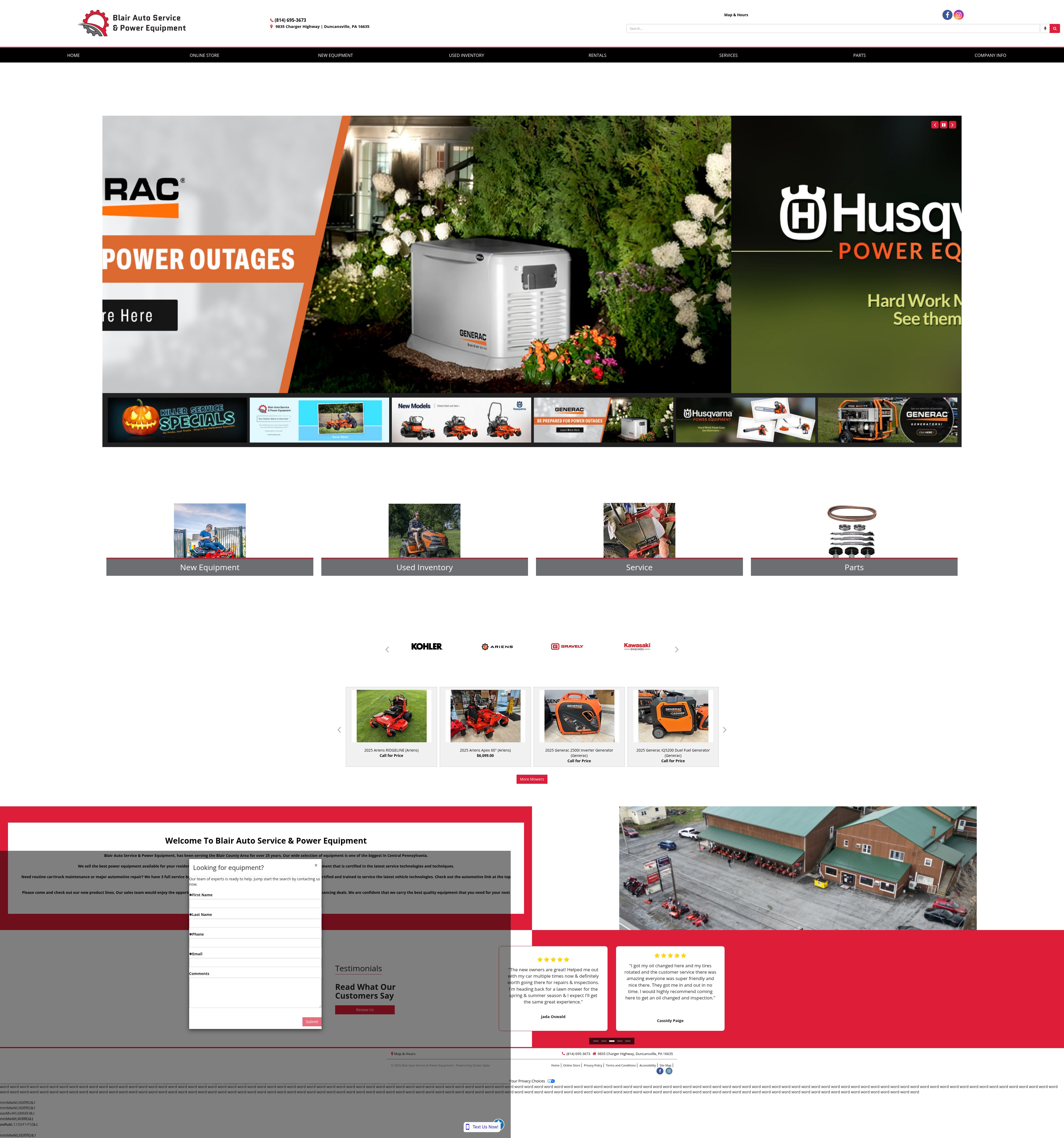 Screenshot of www.blairautoservice.com