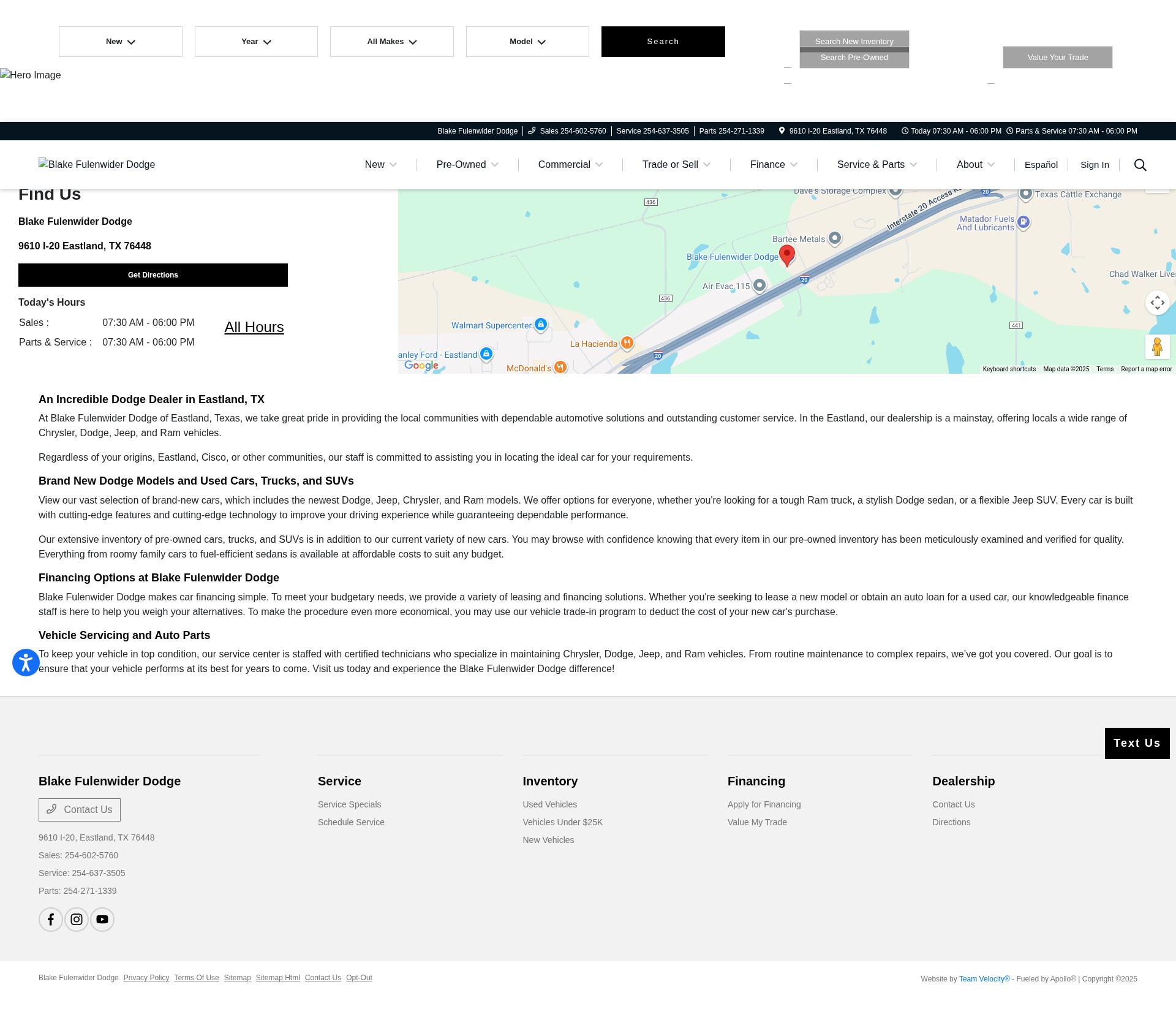 Screenshot of www.blakefulenwiderdodge.com