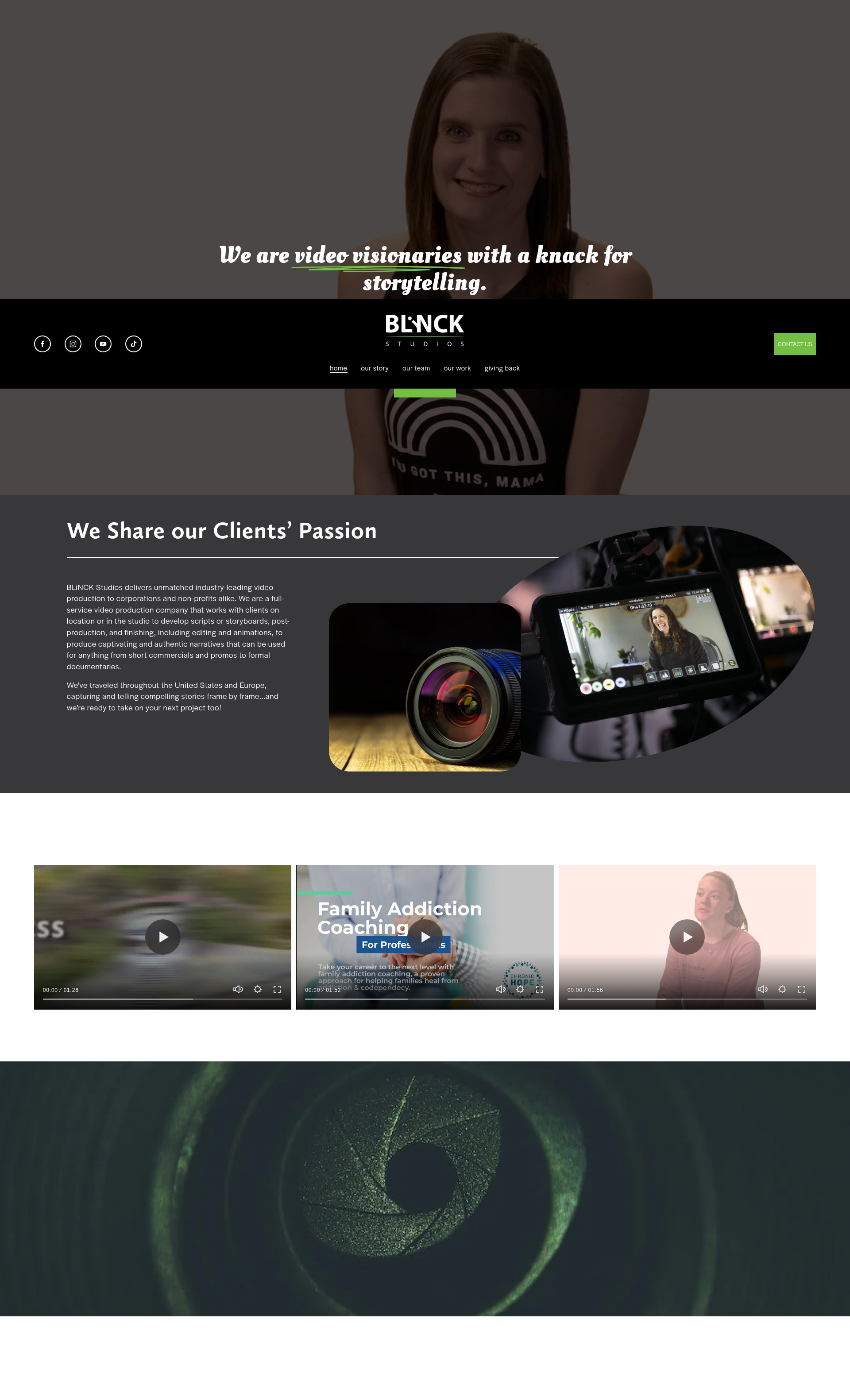 Screenshot of www.blinckstudios.com