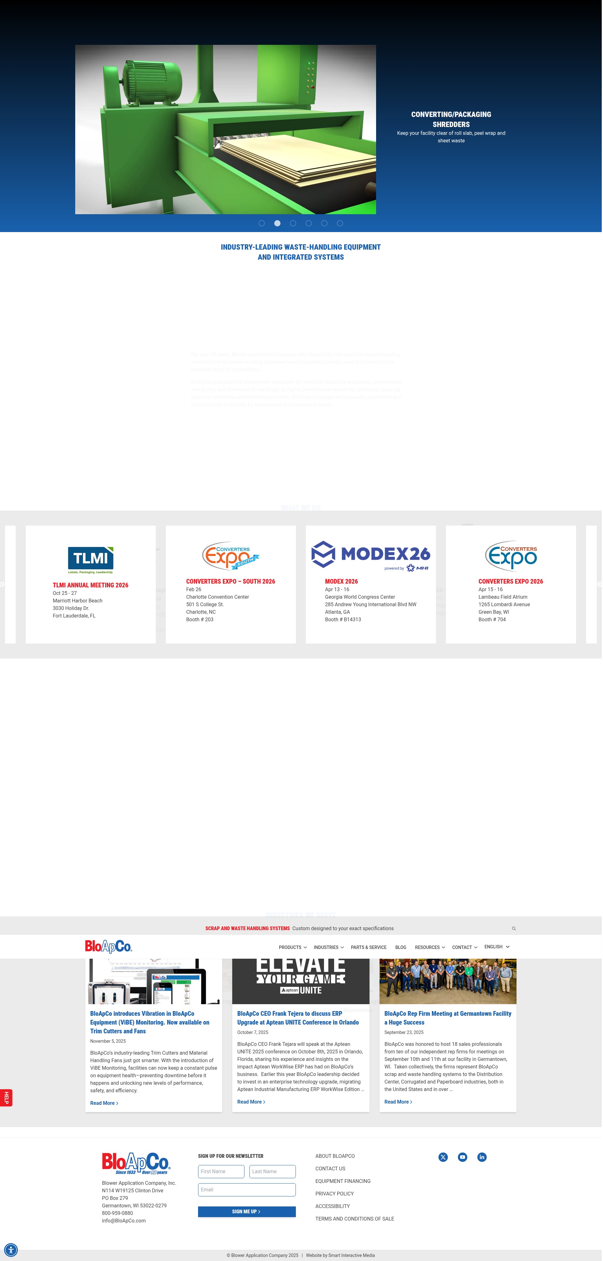 Screenshot of www.bloapco.com