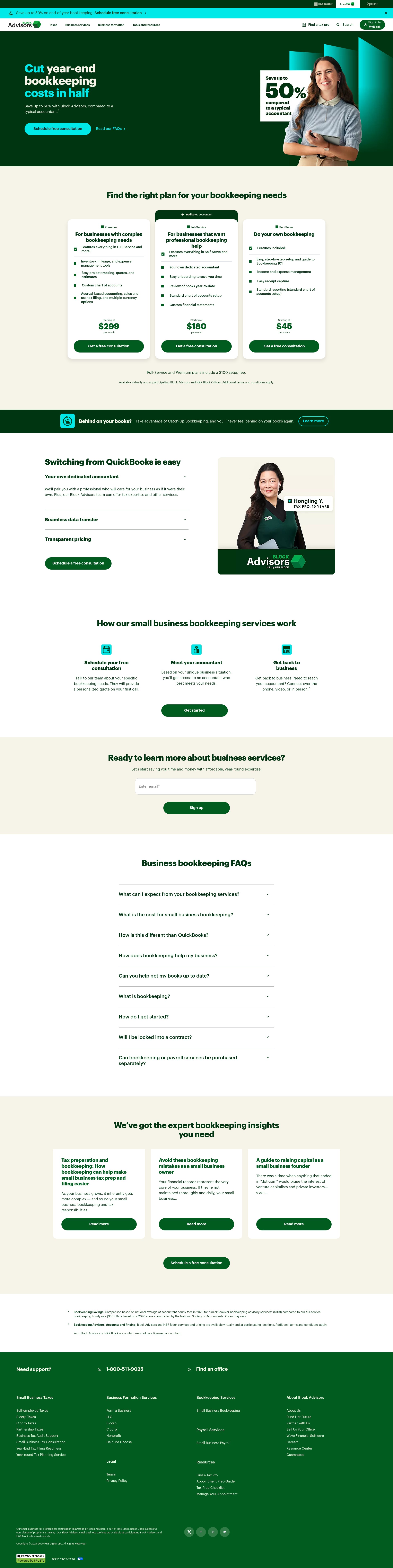 Screenshot of www.blockadvisors.com