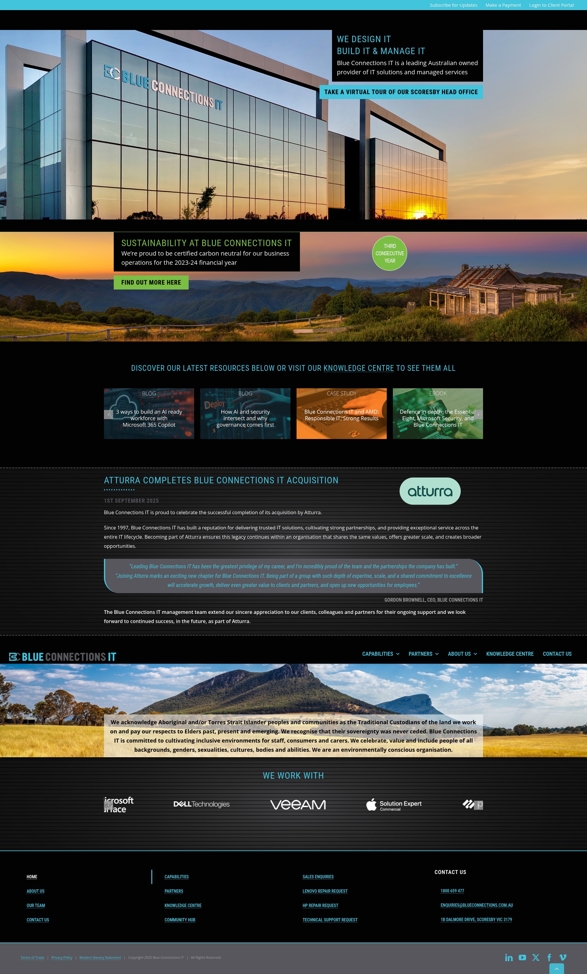 Screenshot of www.blueconnections.com.au