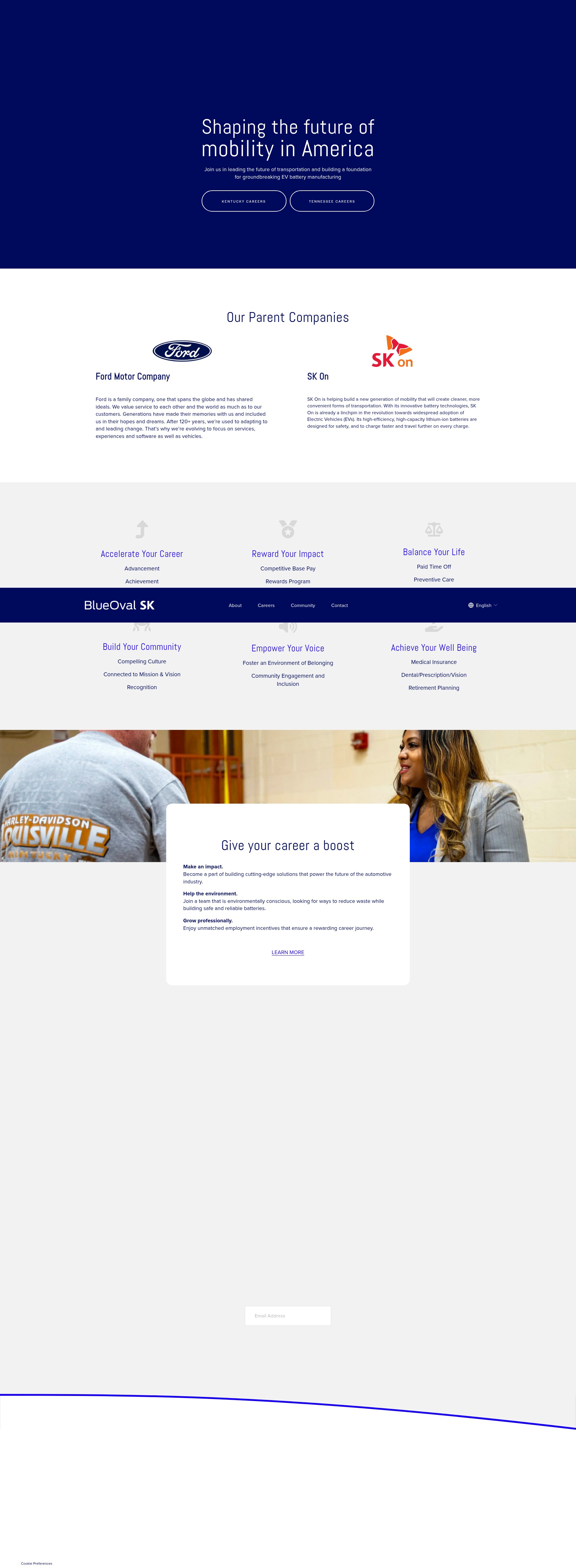 Screenshot of www.blueovalsk.com