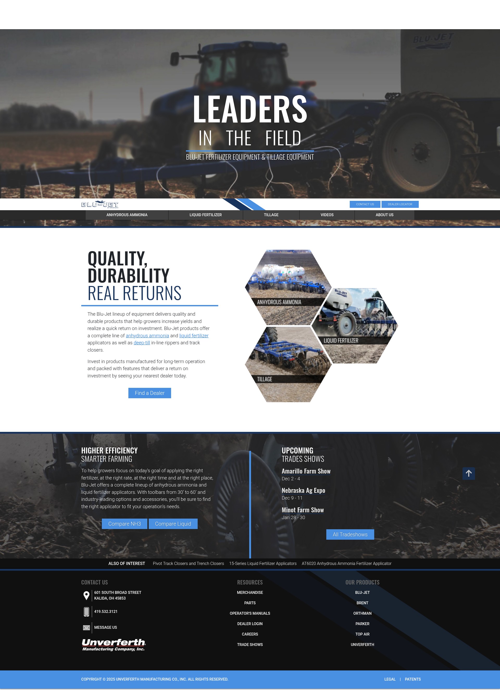 Screenshot of www.blujetequip.com