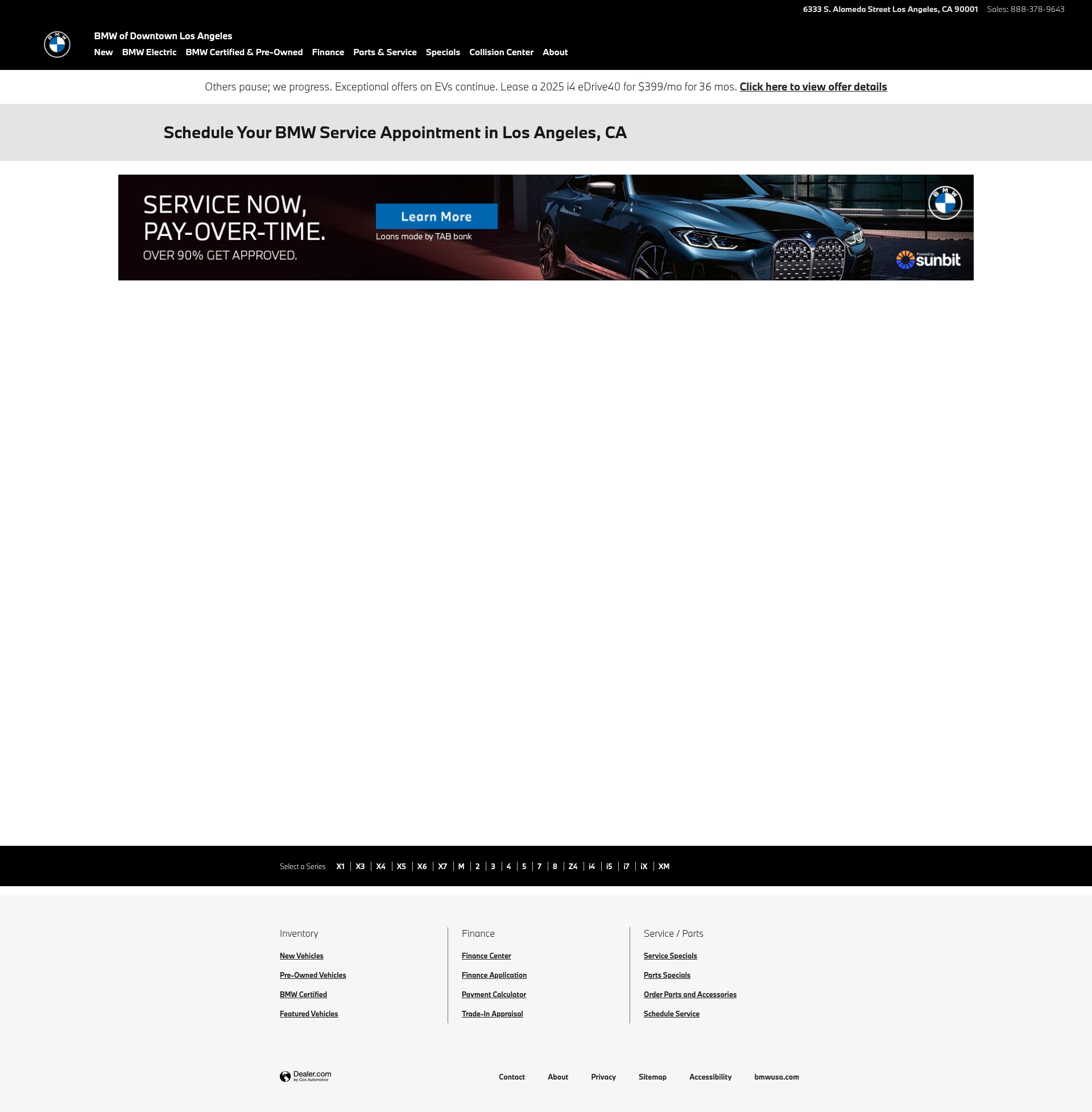 Screenshot of www.bmwdtla.com