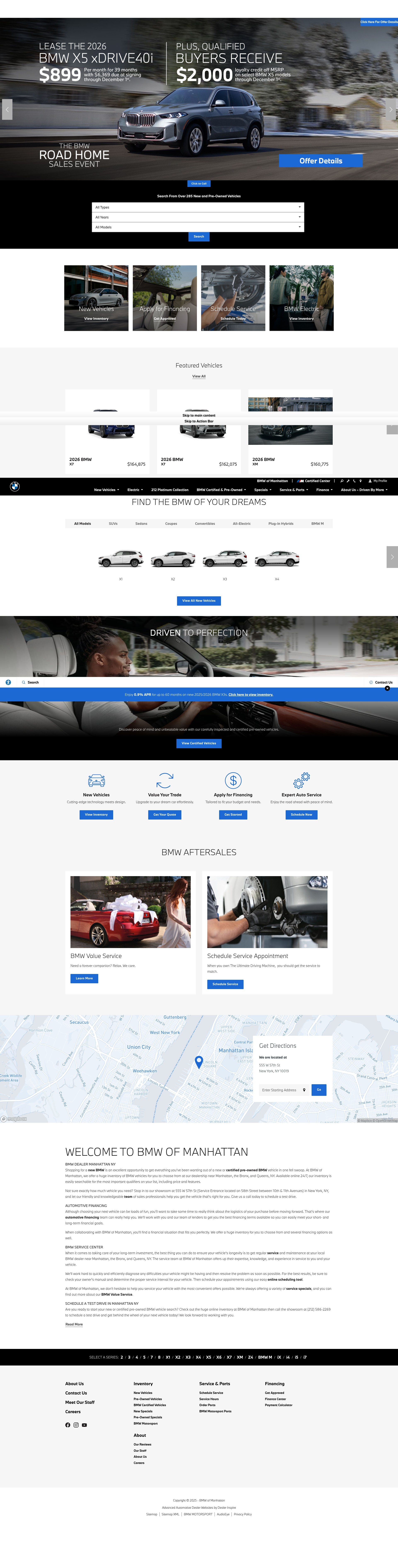 Screenshot of www.bmwnyc.com