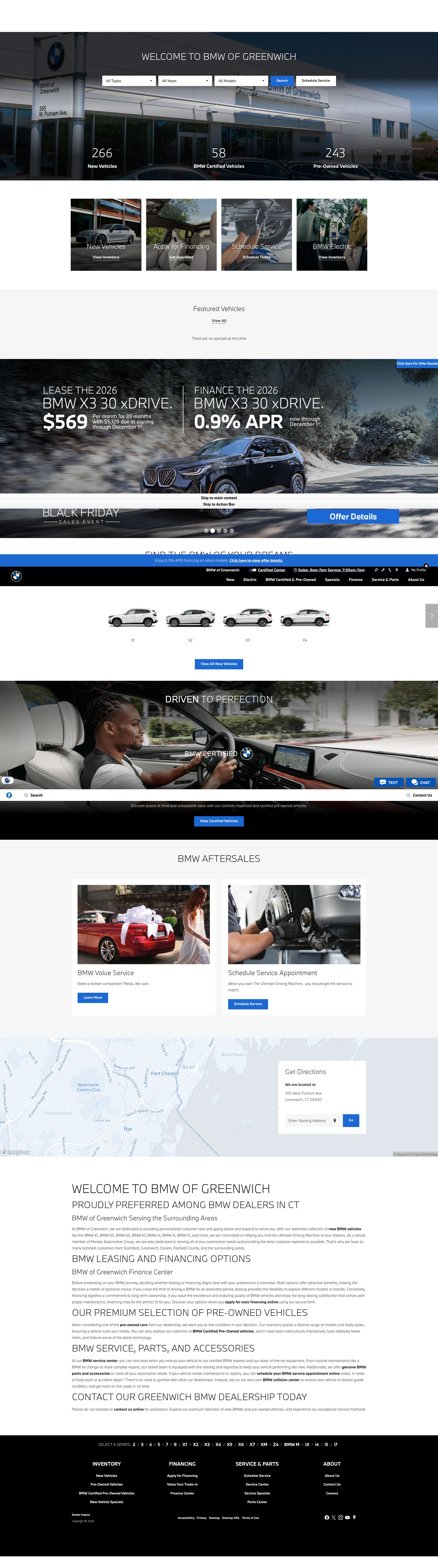 Screenshot of www.bmwofgreenwich.com