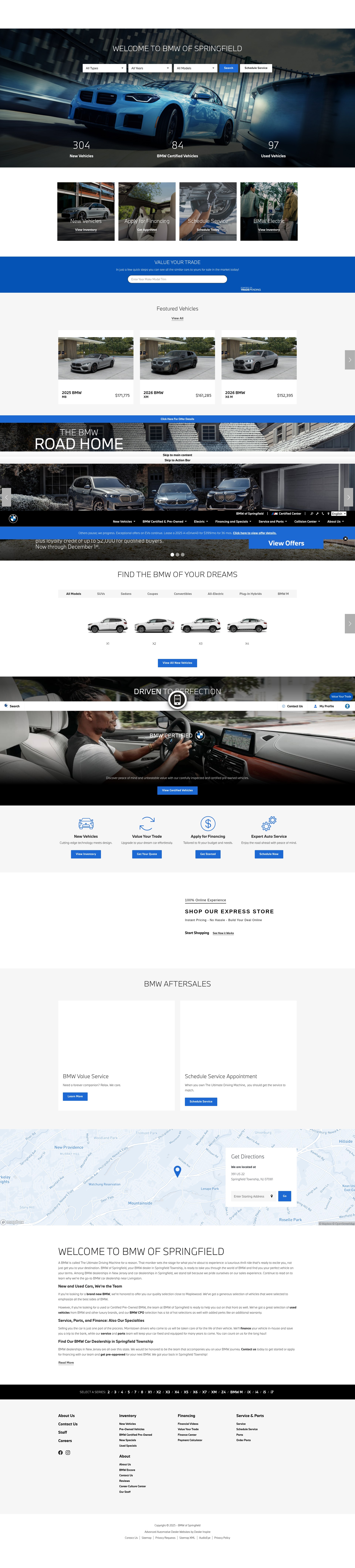 Screenshot of www.bmwofspringfieldnj.com