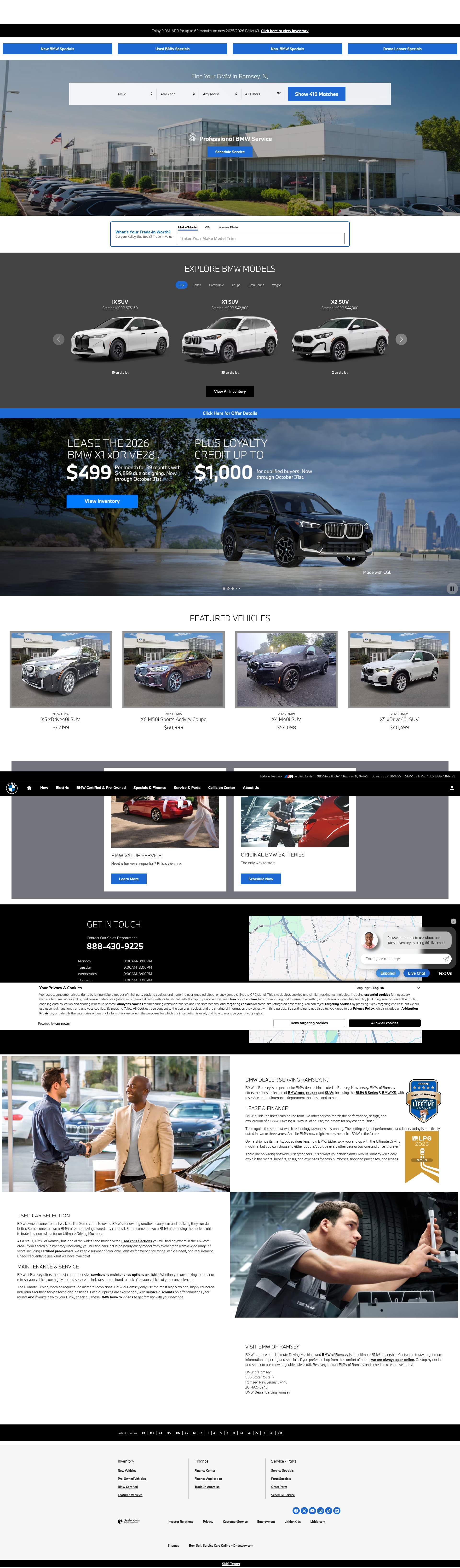 Screenshot of www.bmwramsey.com