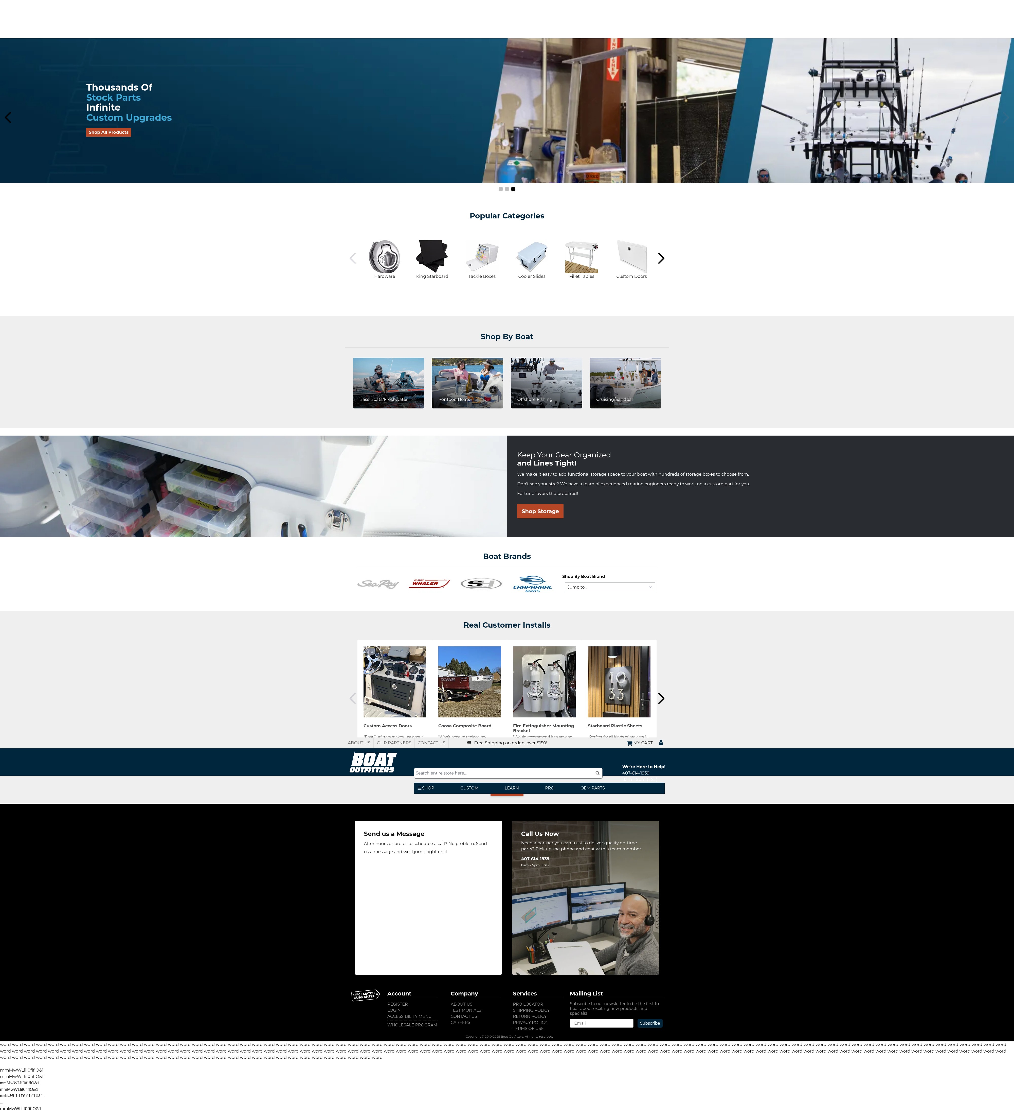 Screenshot of www.boatoutfitters.com