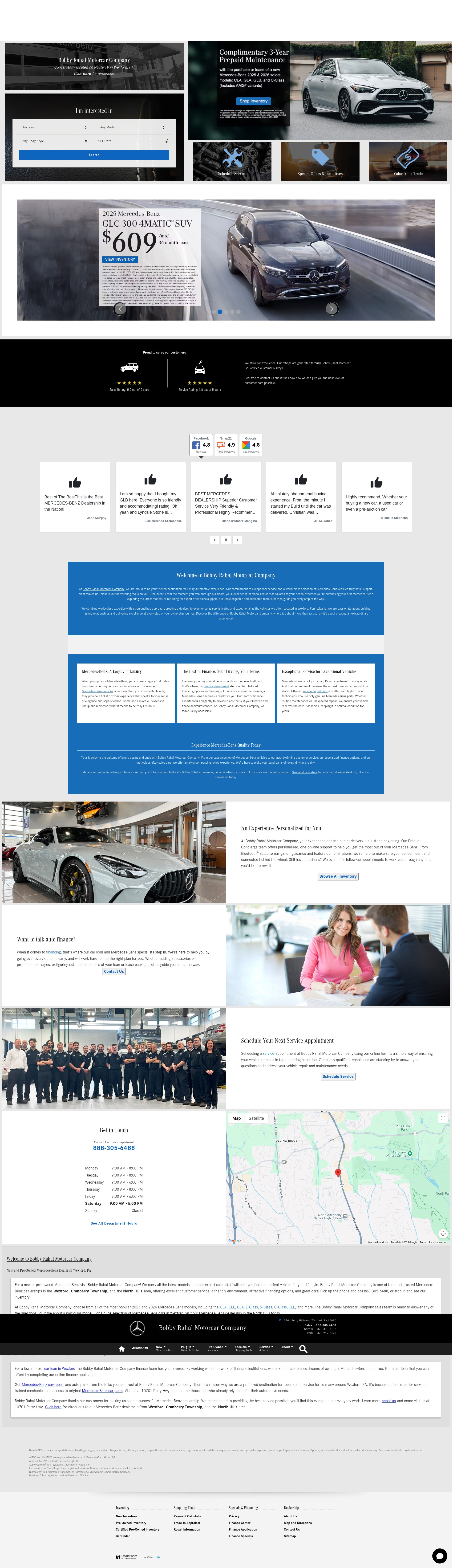Screenshot of www.bobbyrahalmotorcar.com