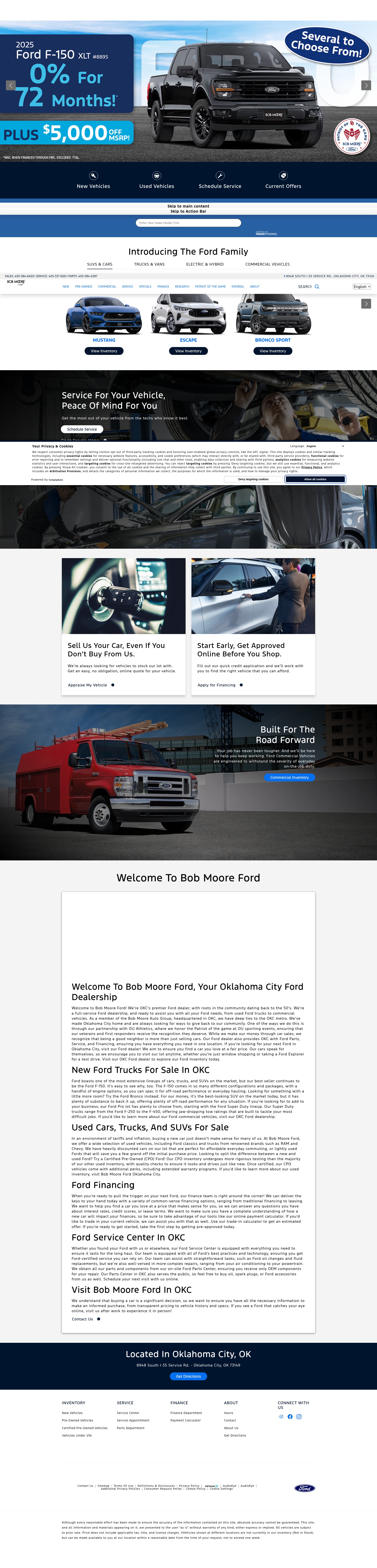 Screenshot of www.bobmooreford.com