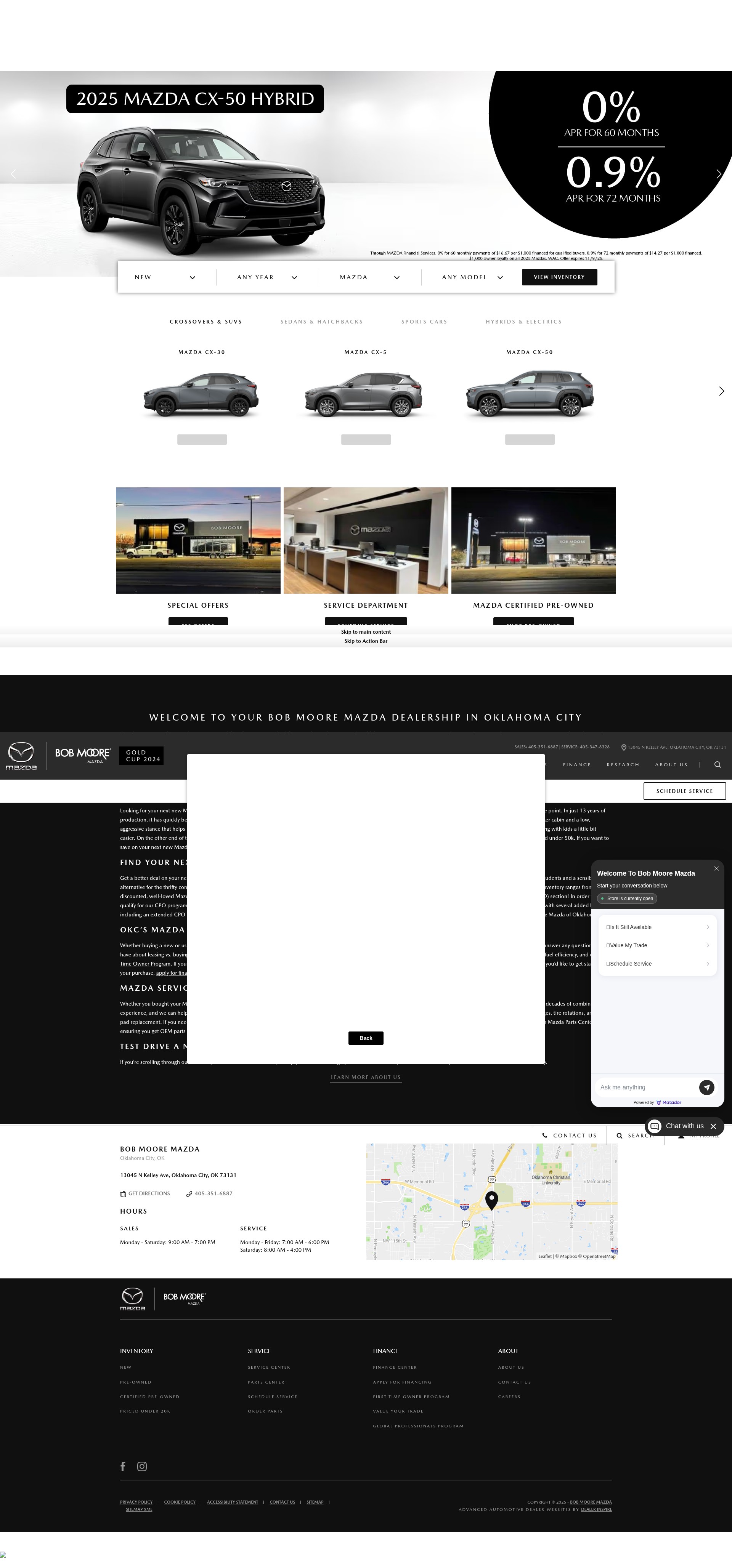 Screenshot of www.bobmooremazda.com