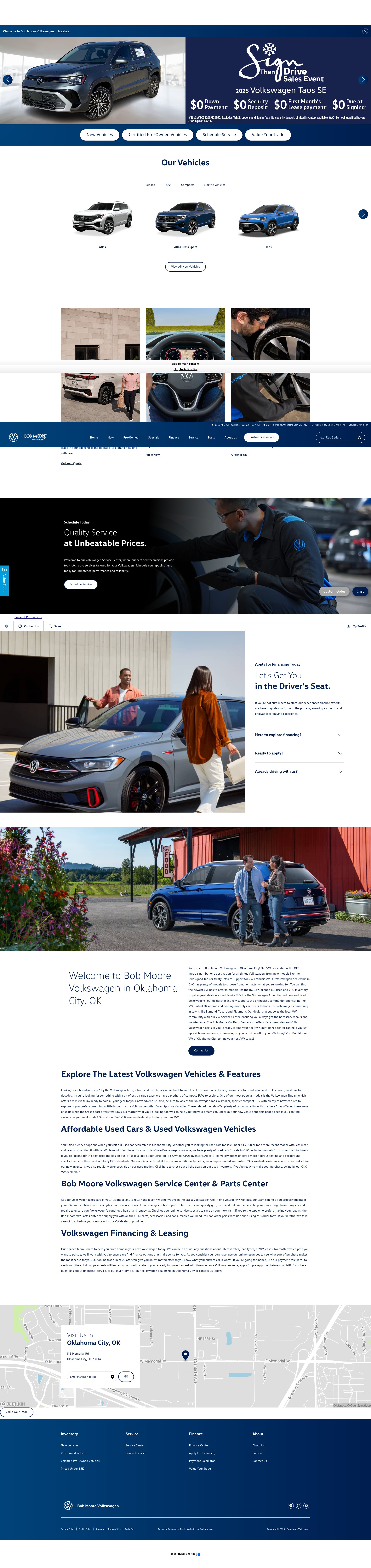 Screenshot of www.bobmoorevolkswagen.com