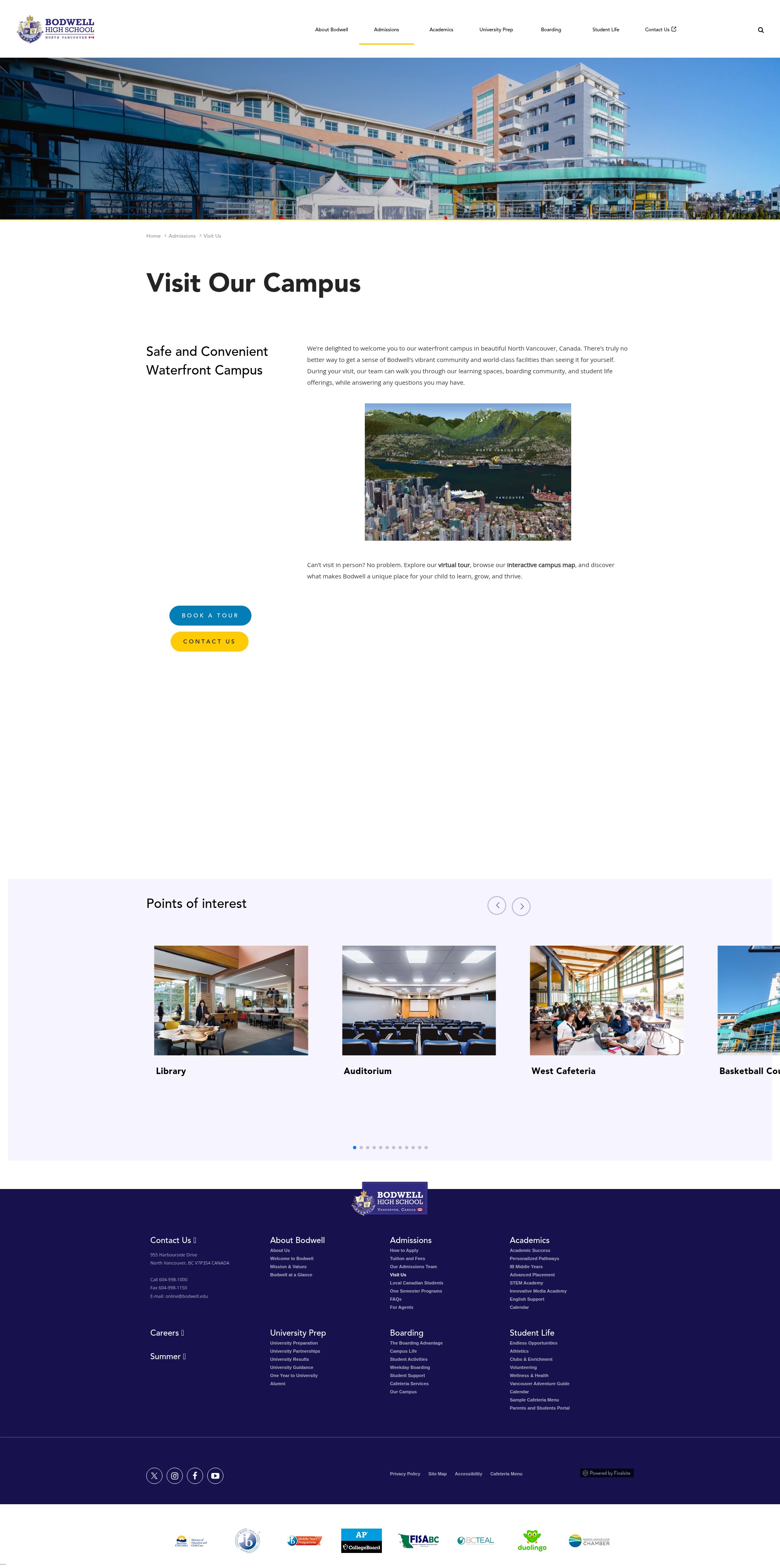 Screenshot of www.bodwell.edu