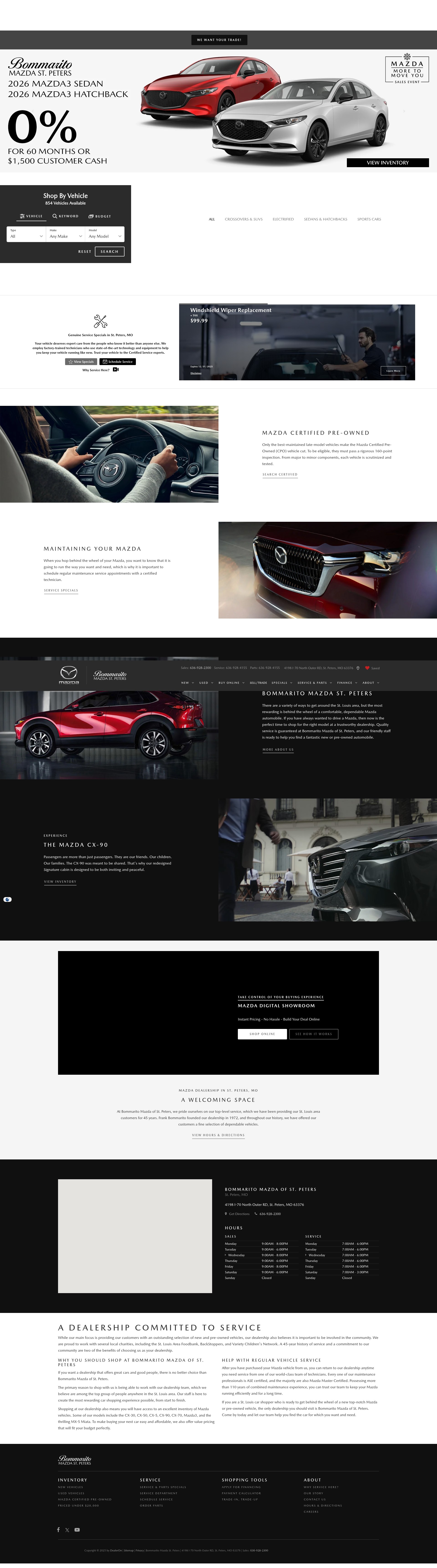 Screenshot of www.bommaritomazdastpeters.com