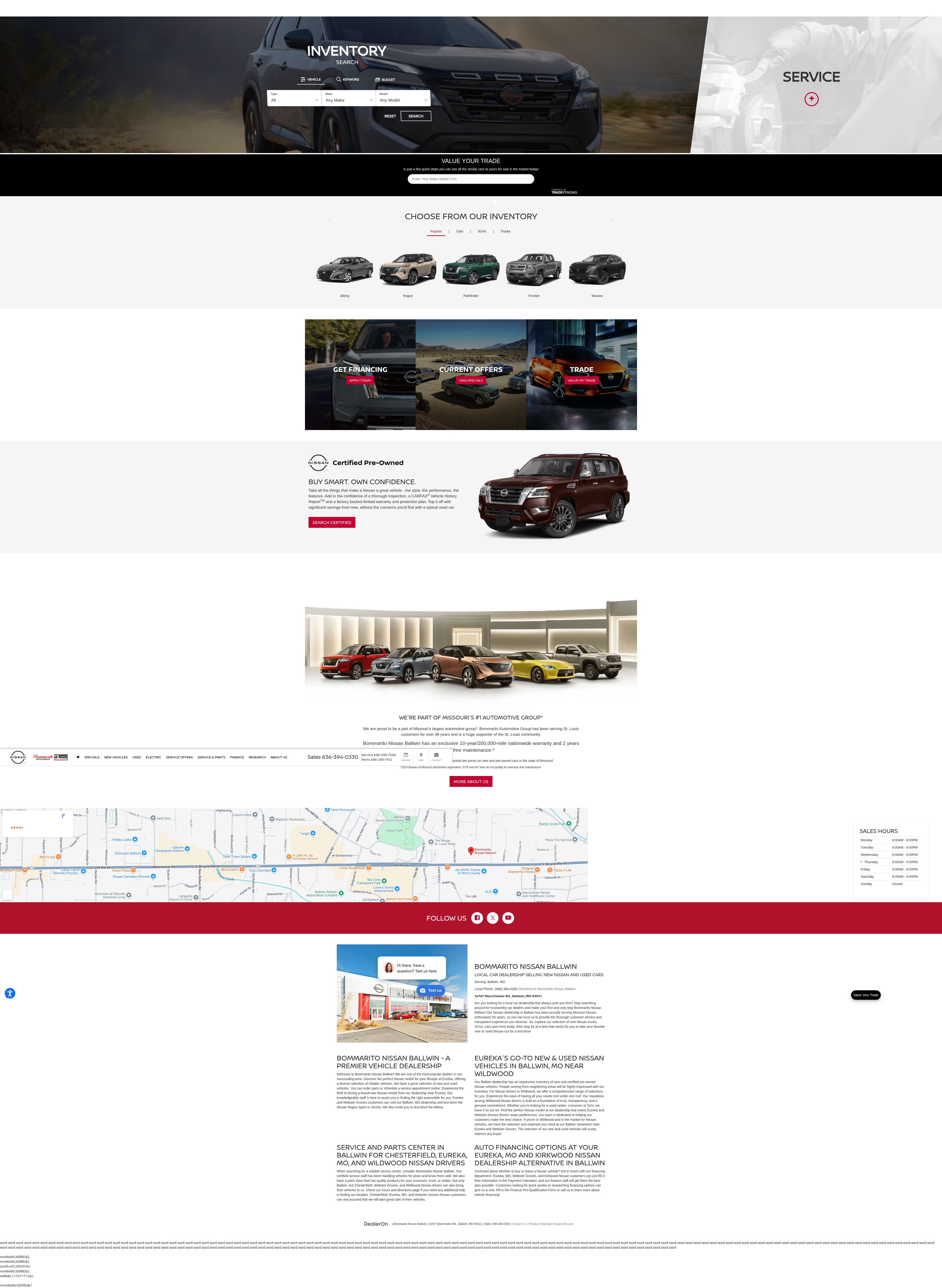 Screenshot of www.bommaritonissanballwin.com