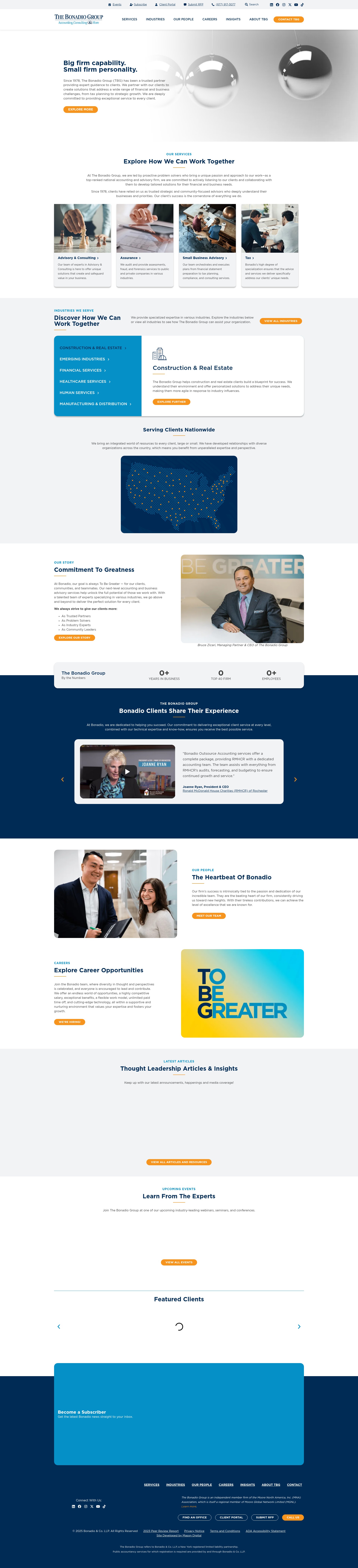 Screenshot of www.bonadio.com