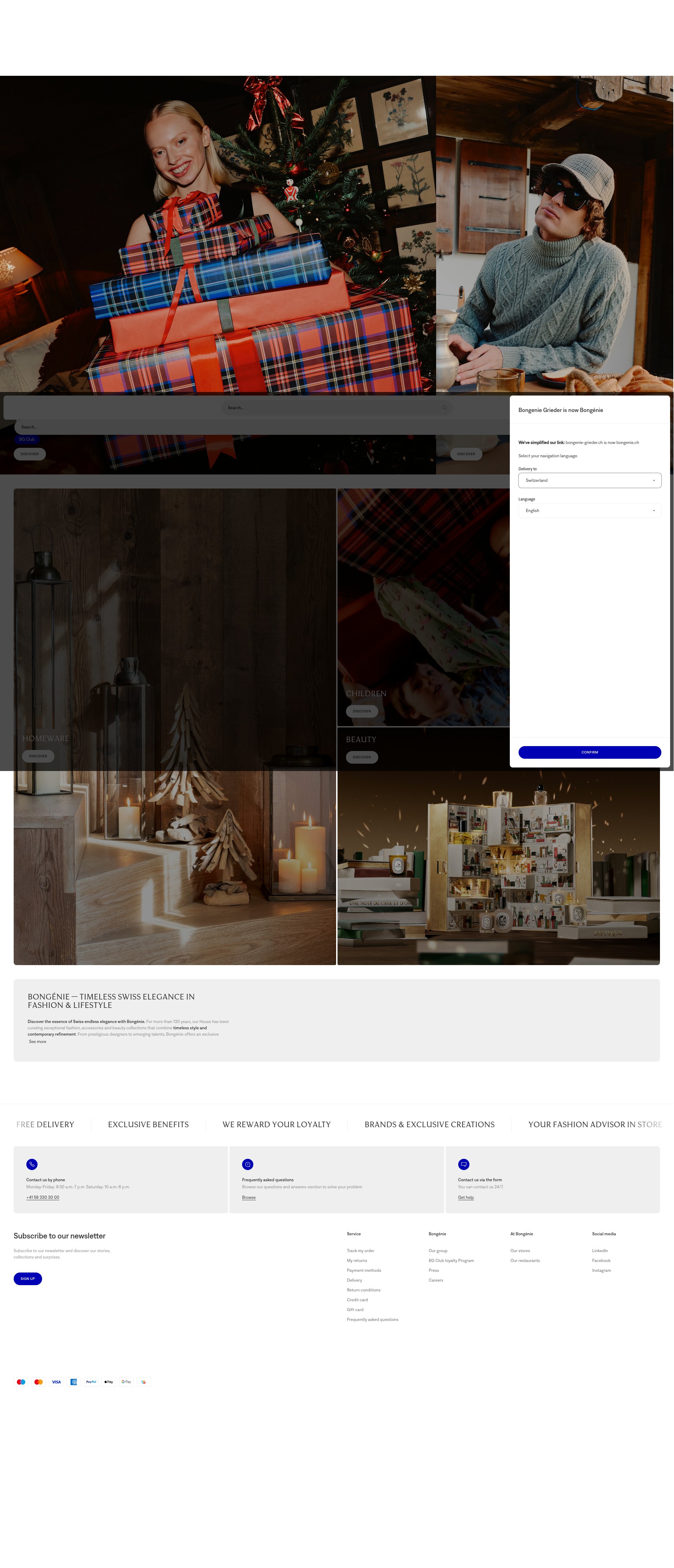 Screenshot of www.bongenie.ch