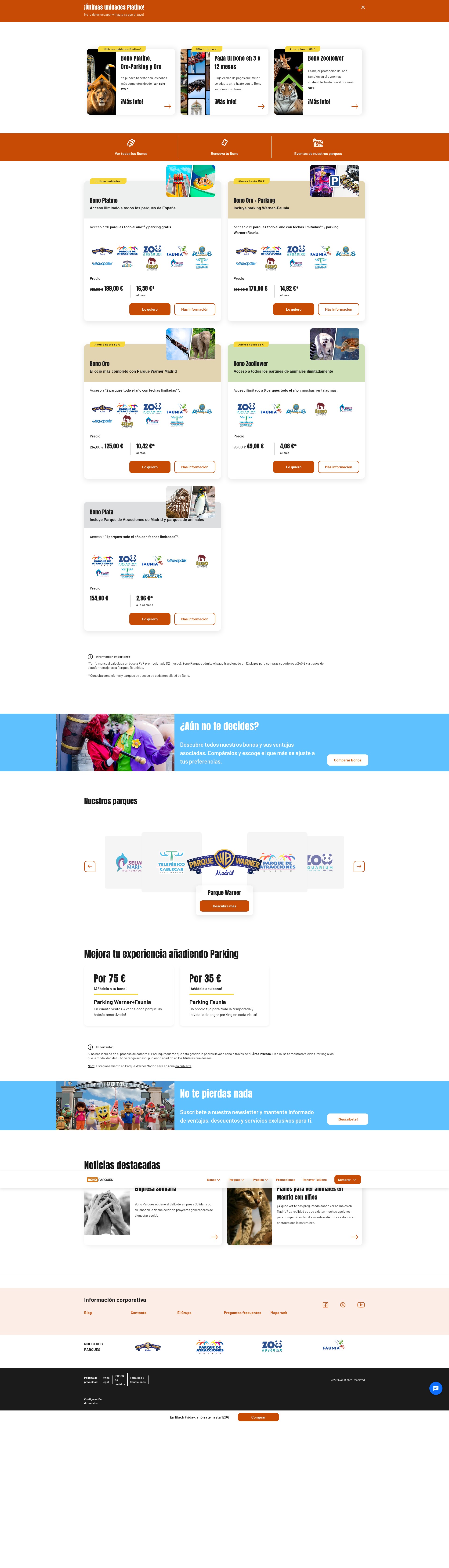 Screenshot of www.bonoparques.es
