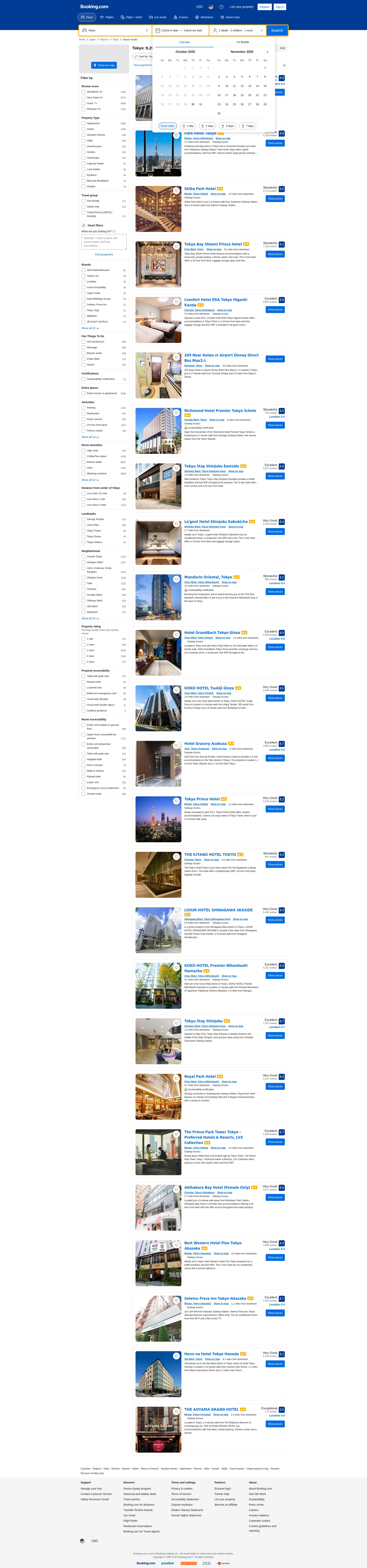Screenshot of www.booking.com