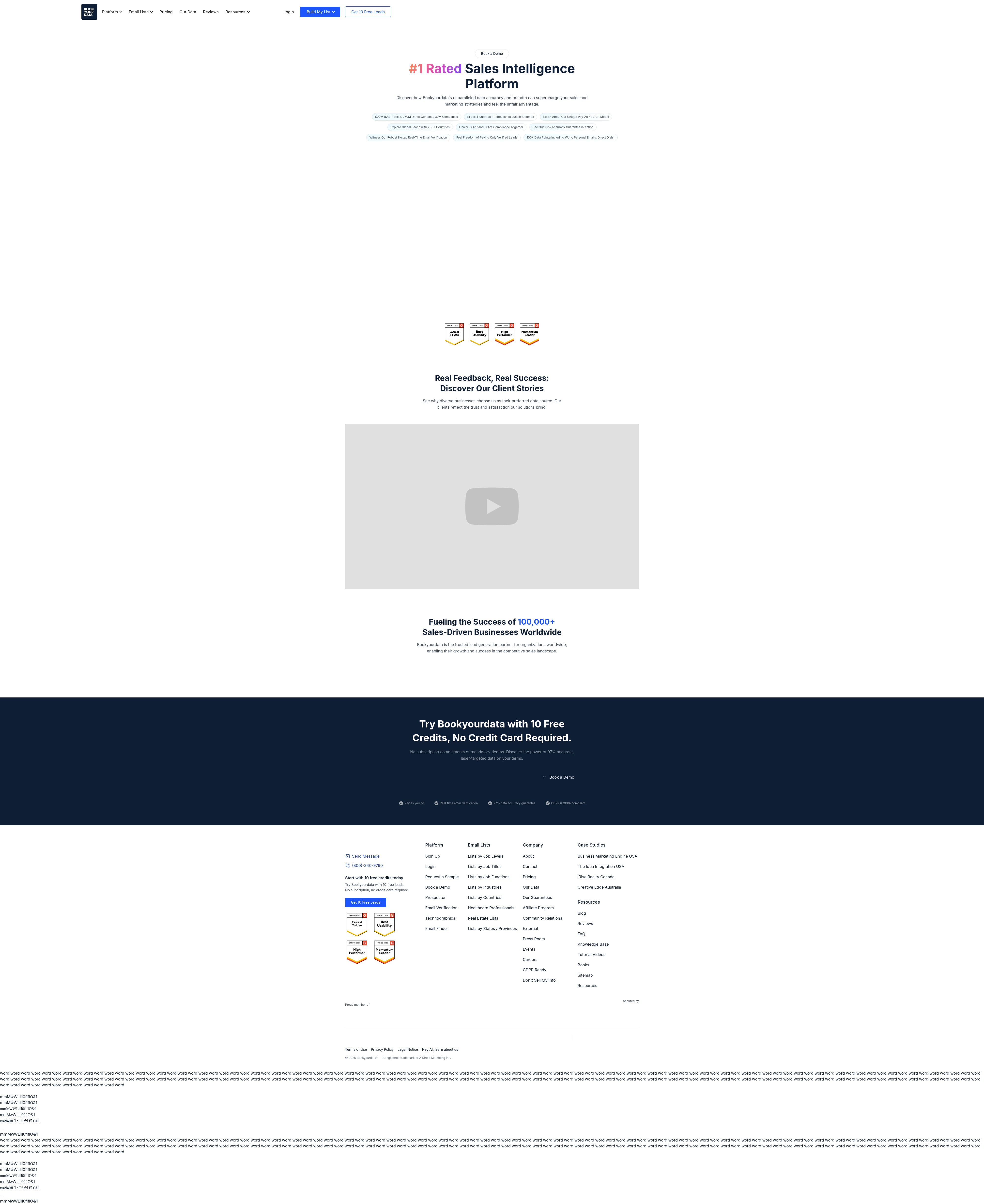 Screenshot of www.bookyourdata.com