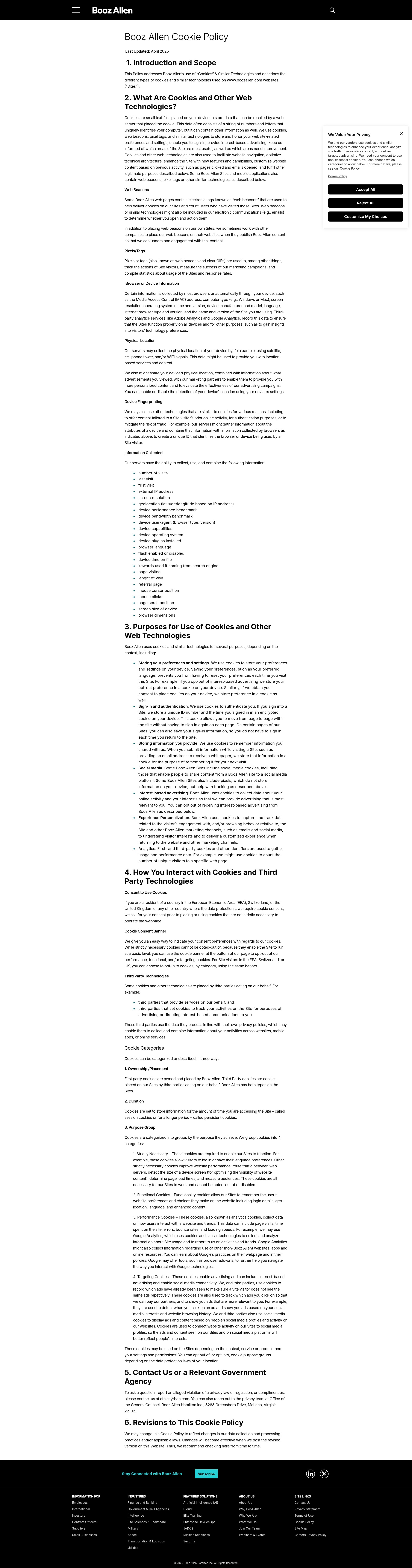 Screenshot of www.boozallen.com