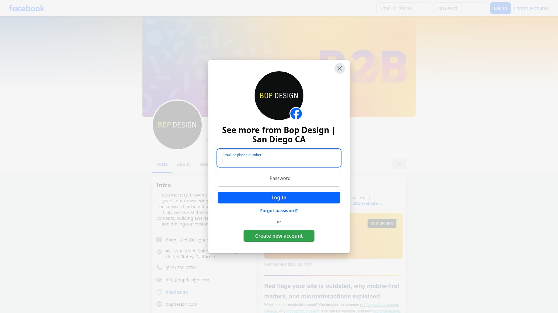 Screenshot of www.bopdesign.com