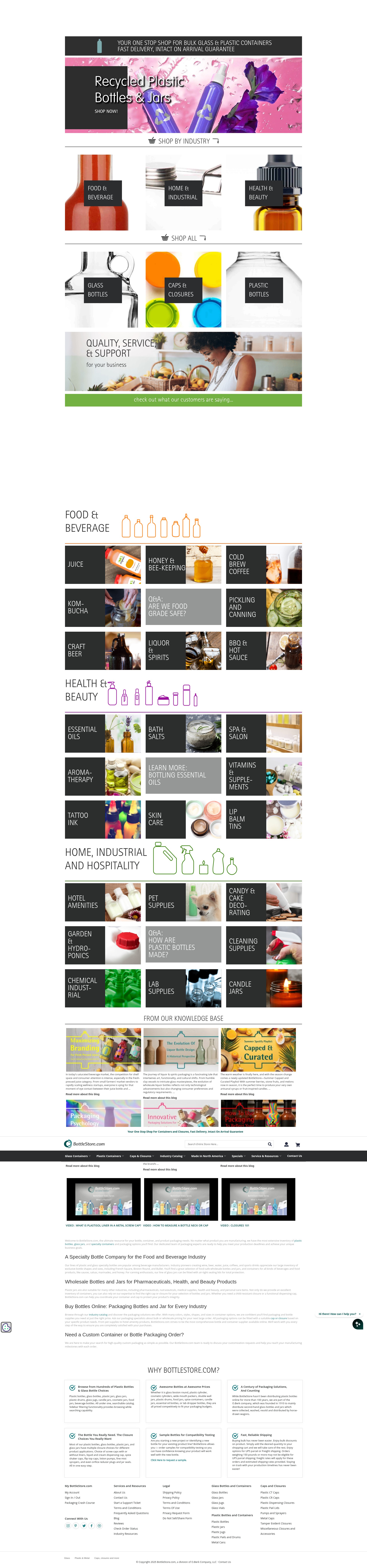 Screenshot of www.bottlestore.com