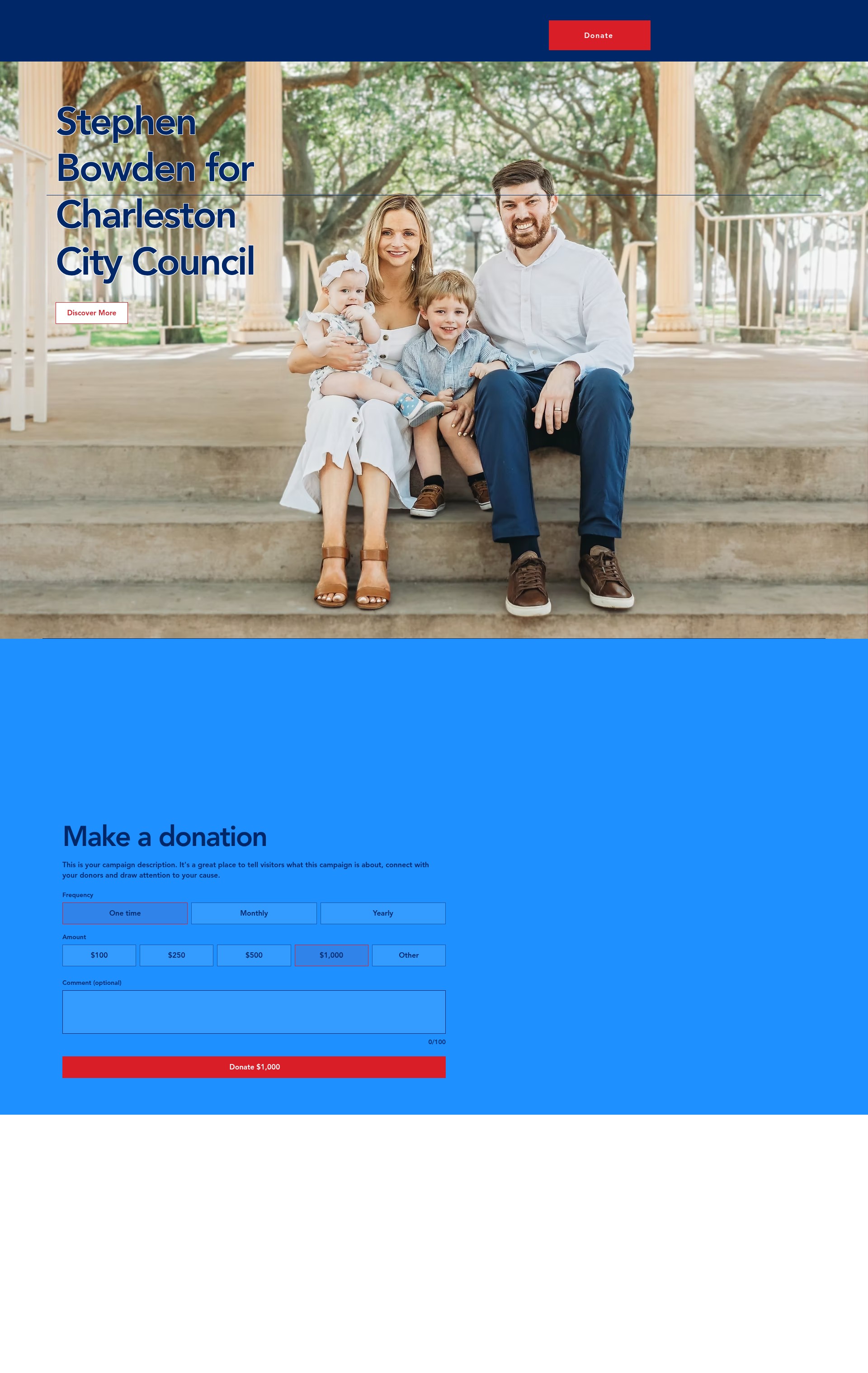 Screenshot of www.bowdenforcharleston.com