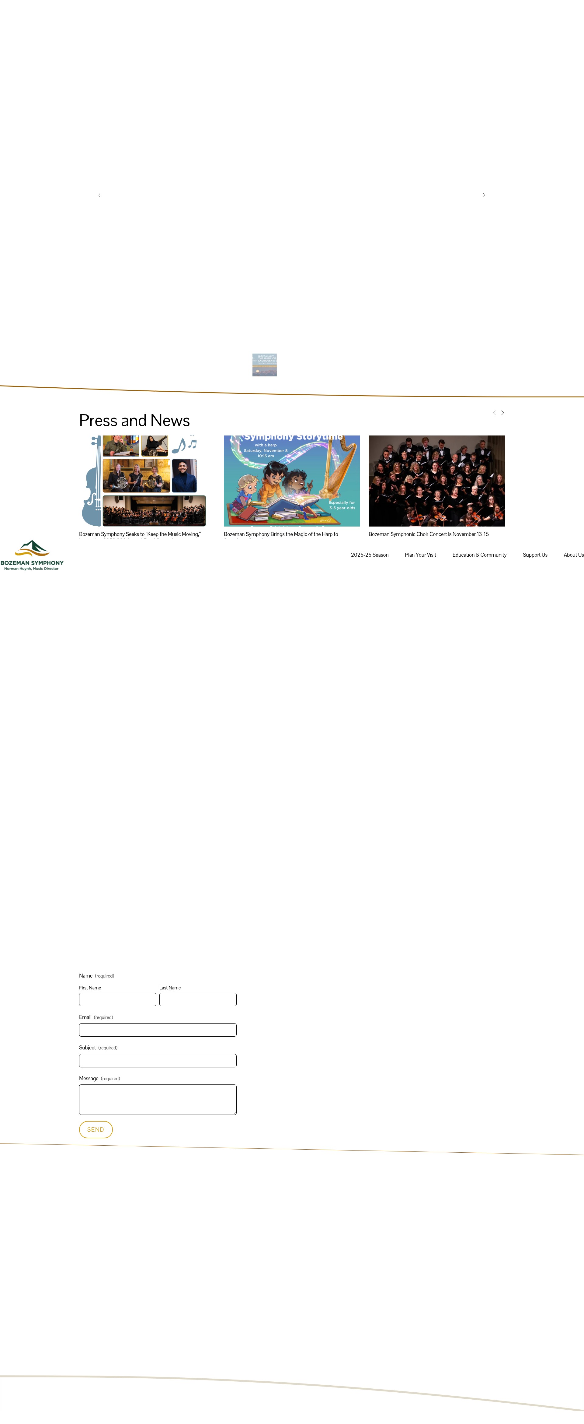 Screenshot of www.bozemansymphony.org